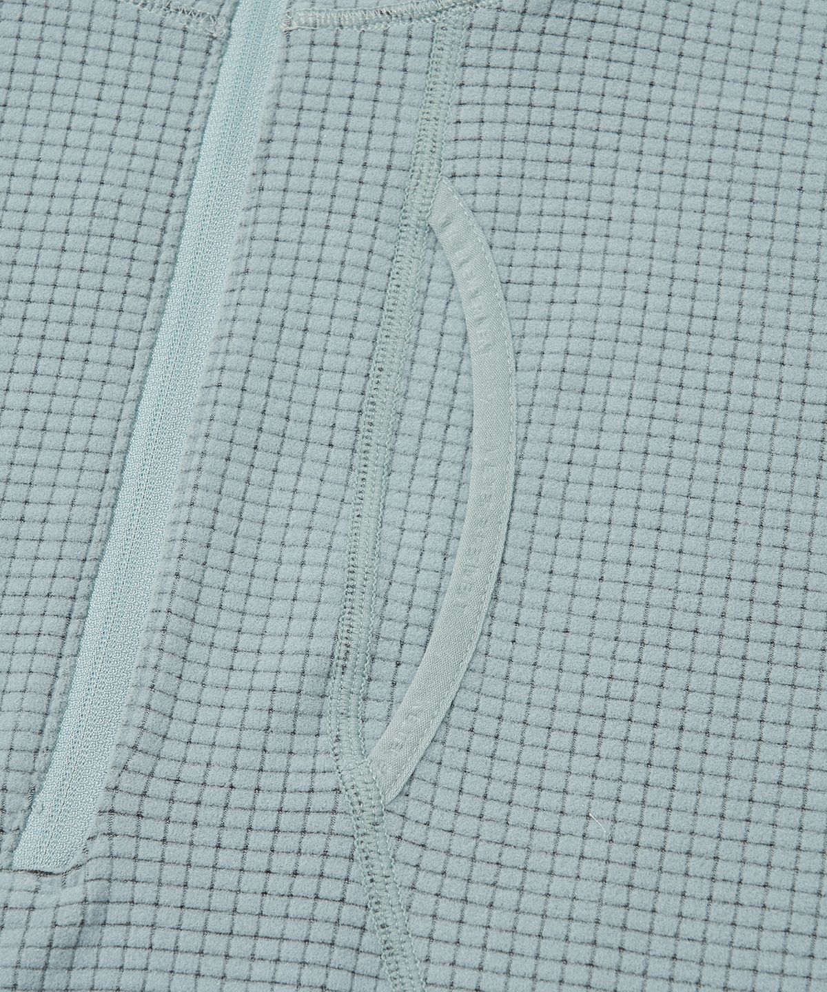 웰터 익스페리먼트(WELTER EXPERIMENT) SQUARE FLEECE HOOD PULLOVER_BLUE_WLT034