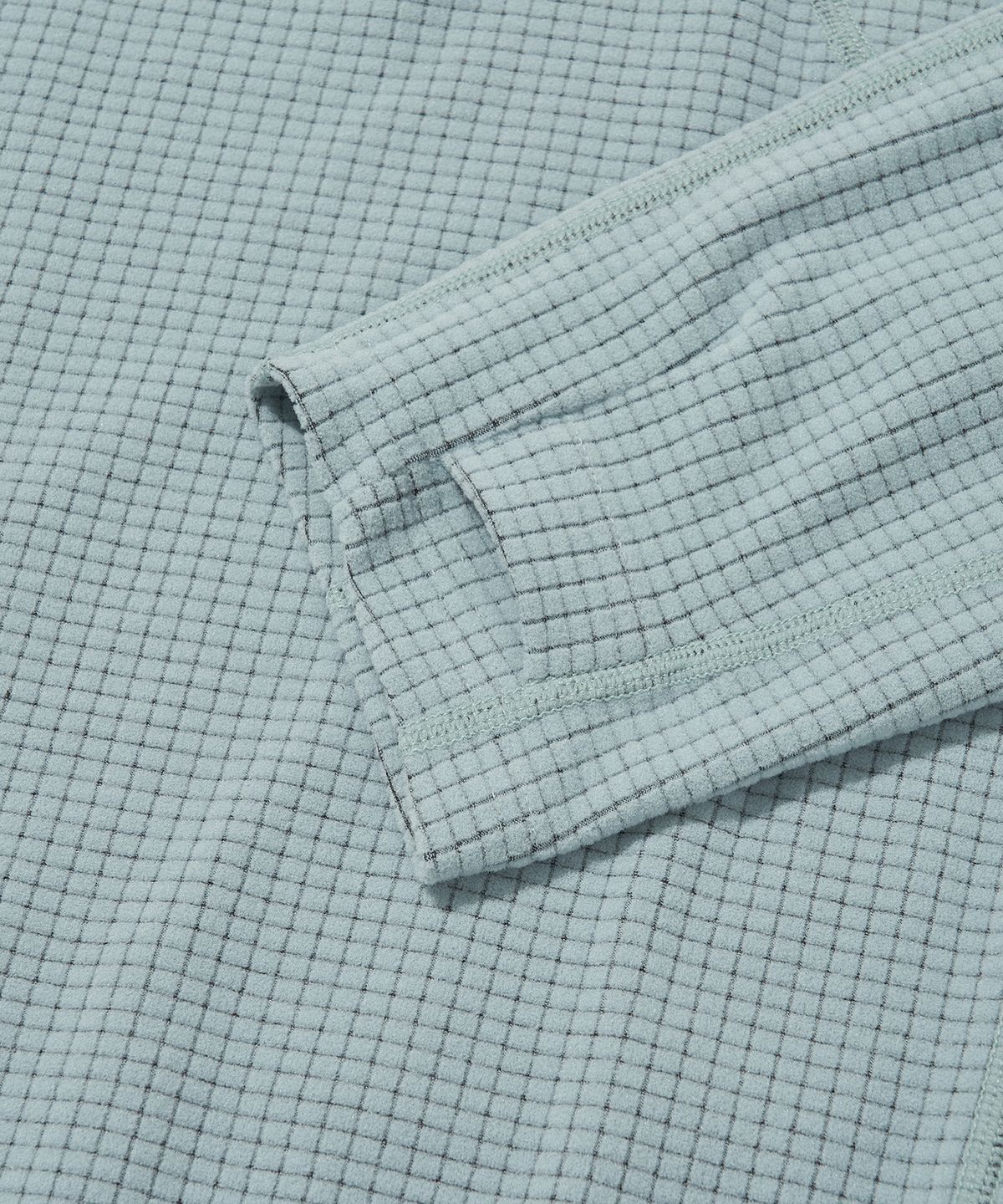 웰터 익스페리먼트(WELTER EXPERIMENT) SQUARE FLEECE HOOD PULLOVER_BLUE_WLT034