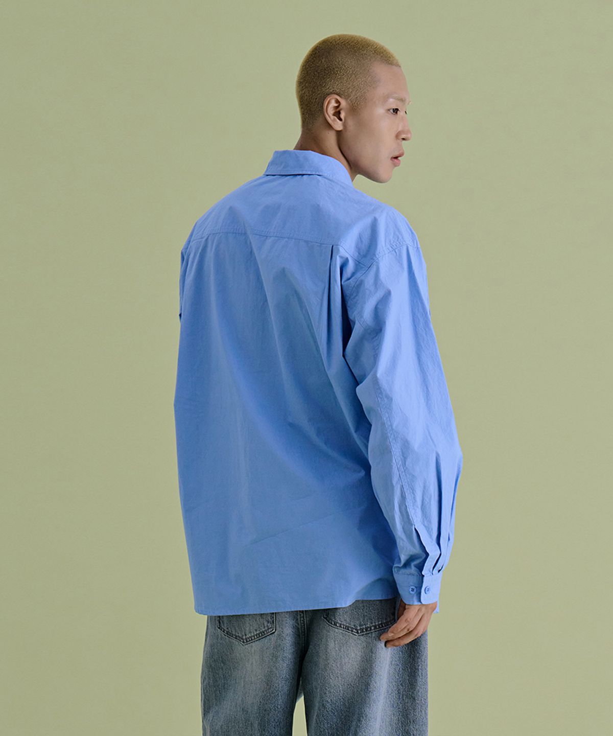 논타입(NONTYPE) COMFY 3PK SHIRTS (SKY BLUE)