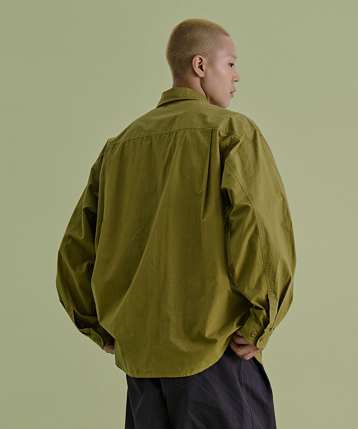 논타입(NONTYPE) COMFY 3PK SHIRTS (OLIVE)