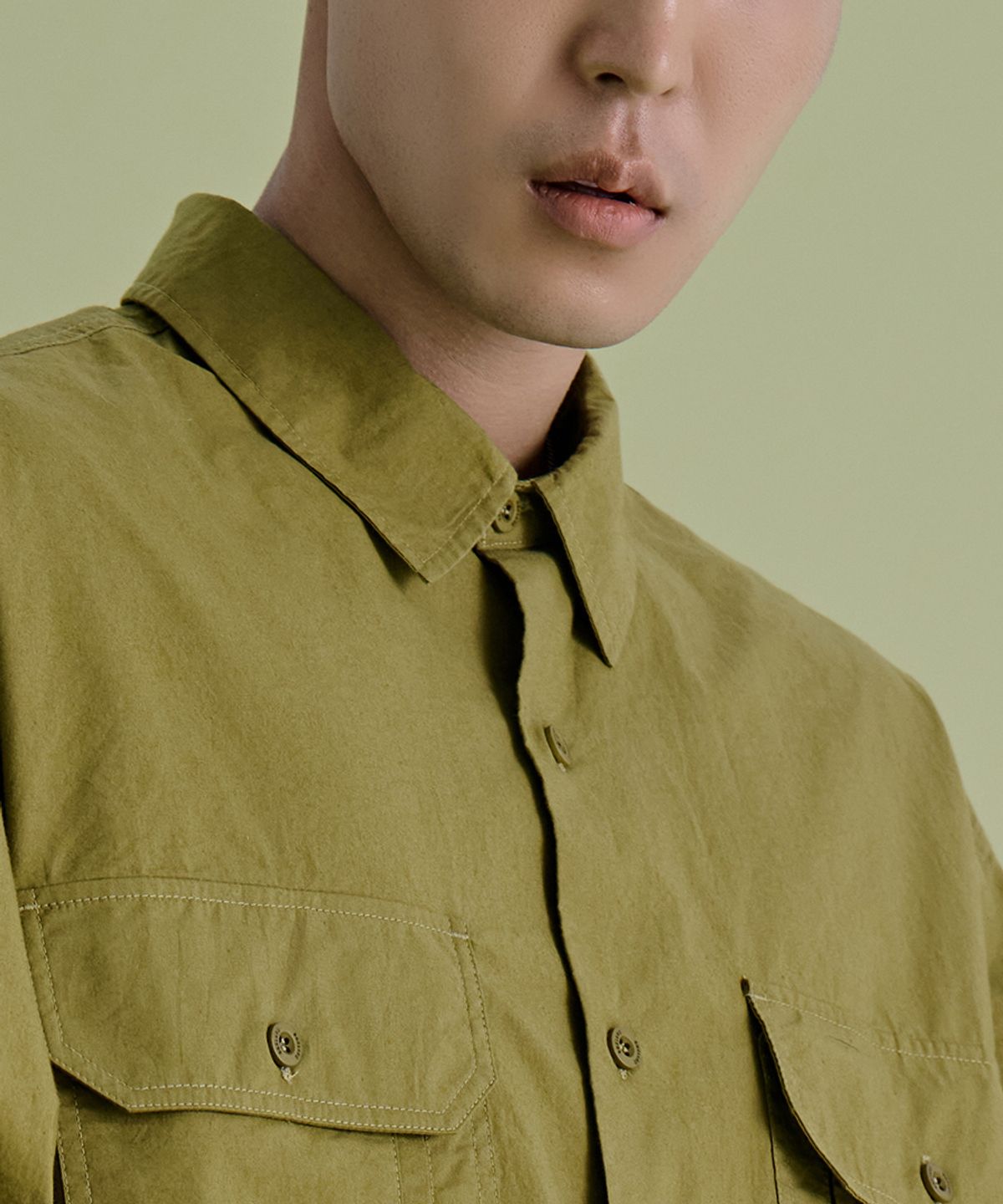 논타입(NONTYPE) COMFY 3PK SHIRTS (OLIVE)