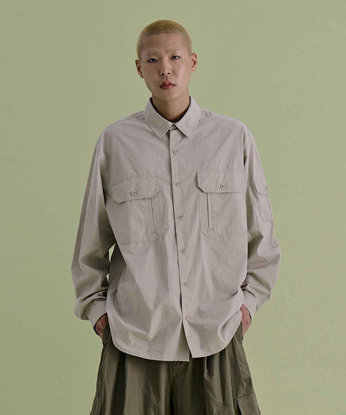논타입(NONTYPE) COMFY 3PK SHIRTS (BEIGE)