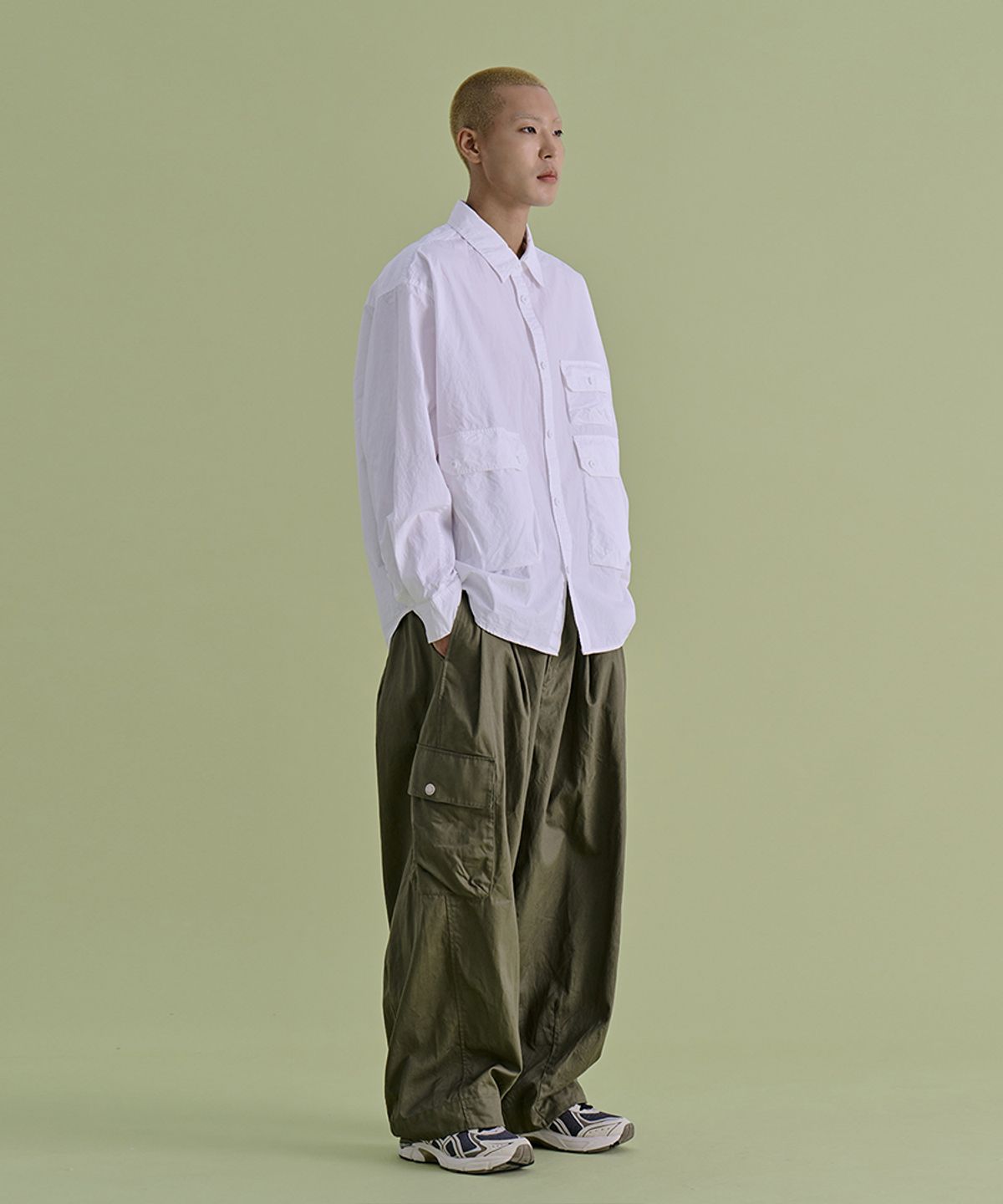 논타입(NONTYPE) LUGGAGE OVERSIZED SHIRTS (WHITE)