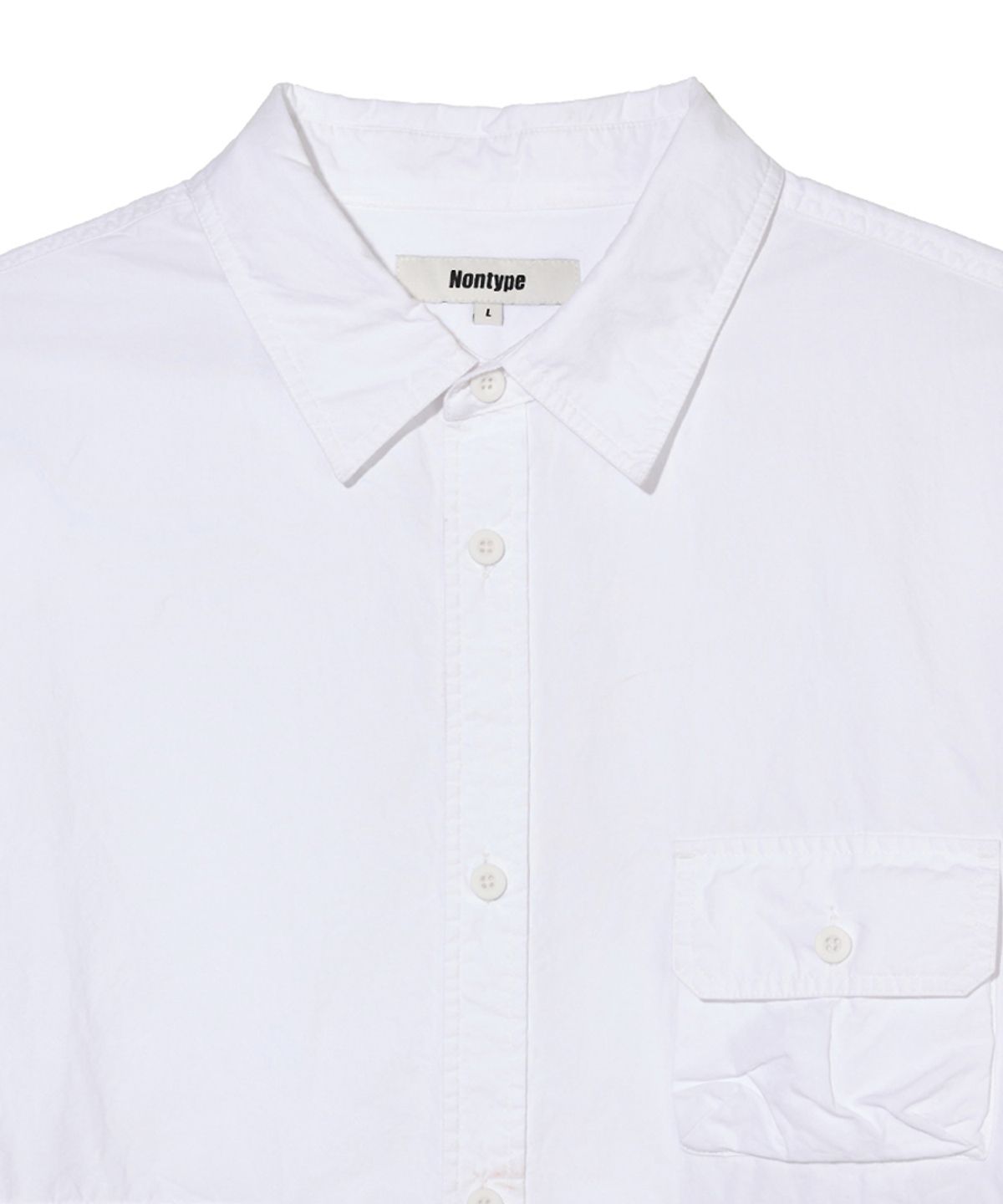 논타입(NONTYPE) LUGGAGE OVERSIZED SHIRTS (WHITE)