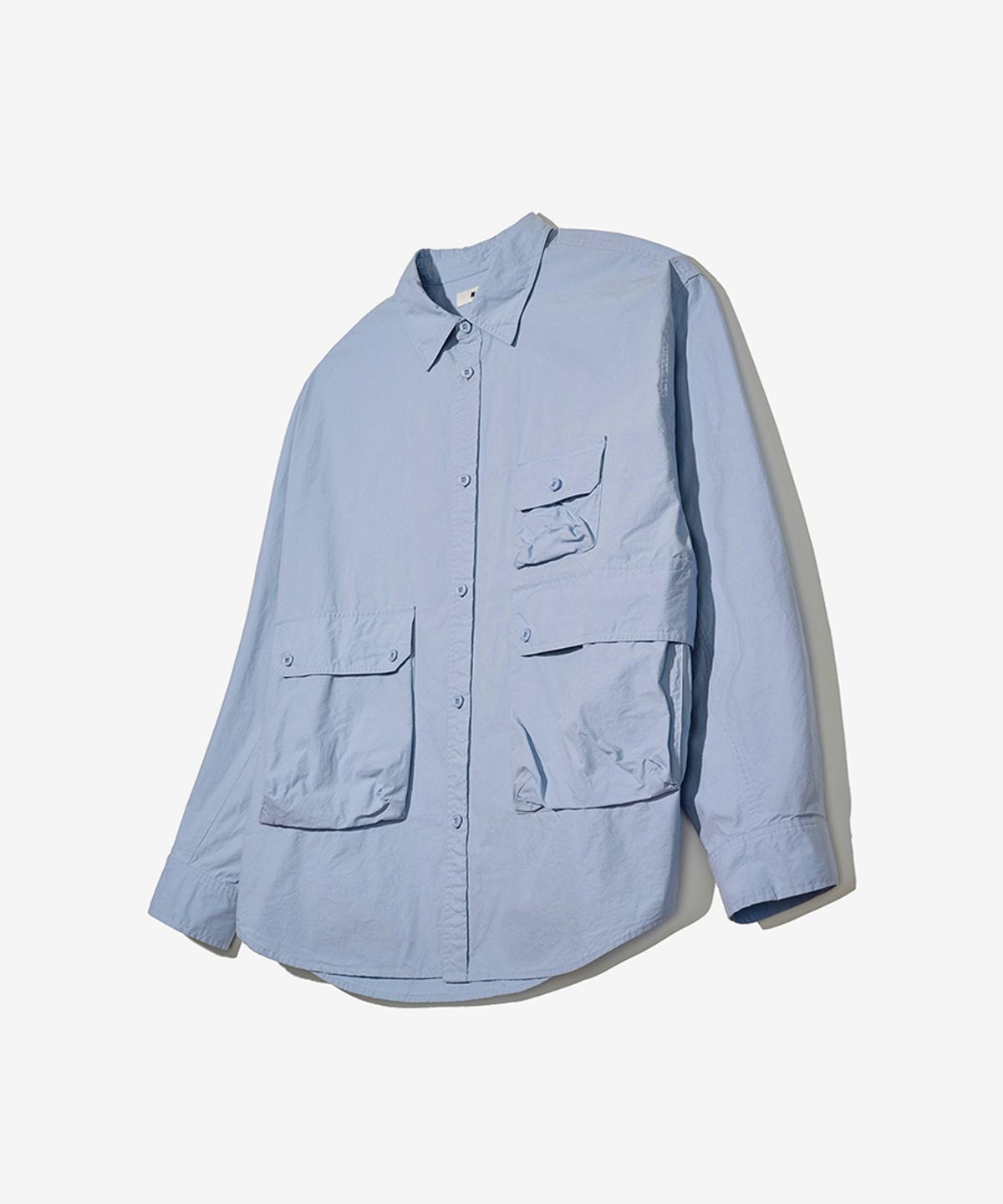 논타입(NONTYPE) LUGGAGE OVERSIZED SHIRTS (SKY BLUE)