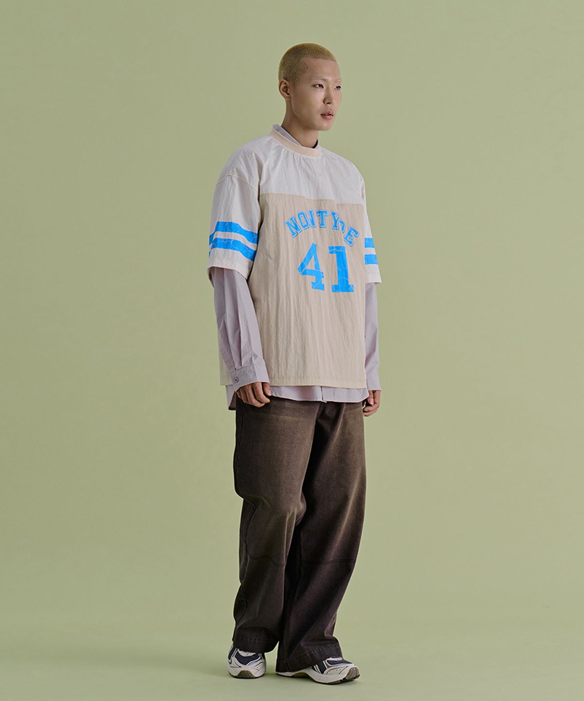 논타입(NONTYPE) TEAM UNIFORM T-SHIRT (BEIGE)