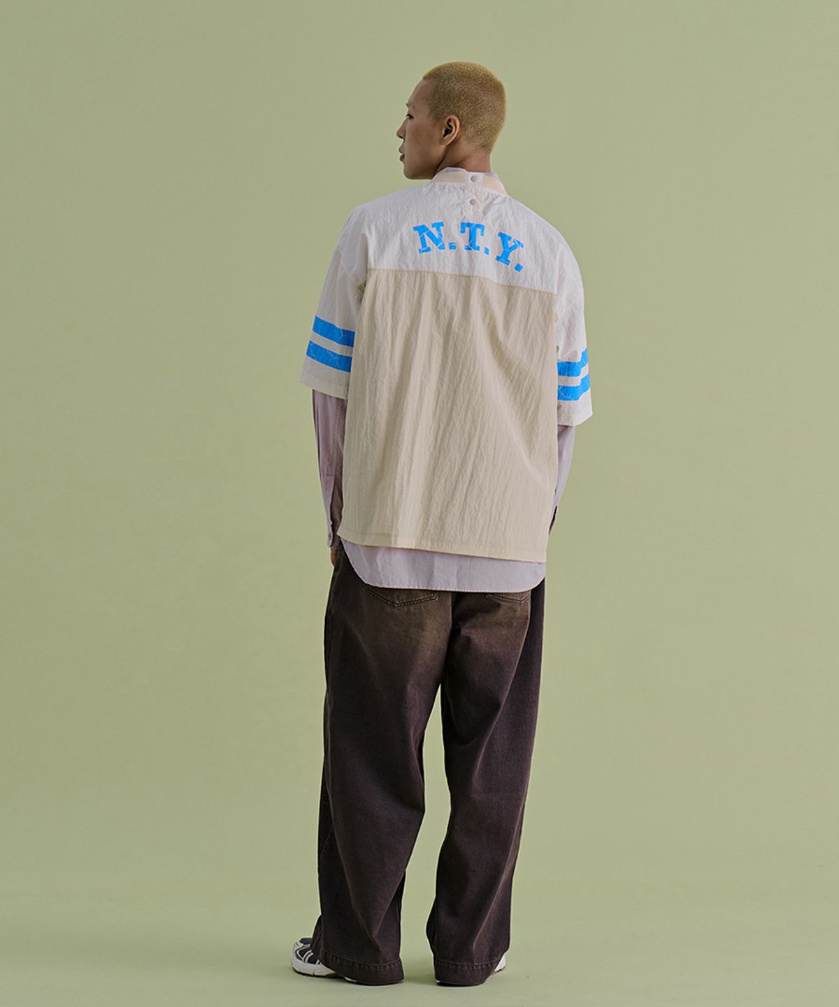 논타입(NONTYPE) TEAM UNIFORM T-SHIRT (BEIGE)