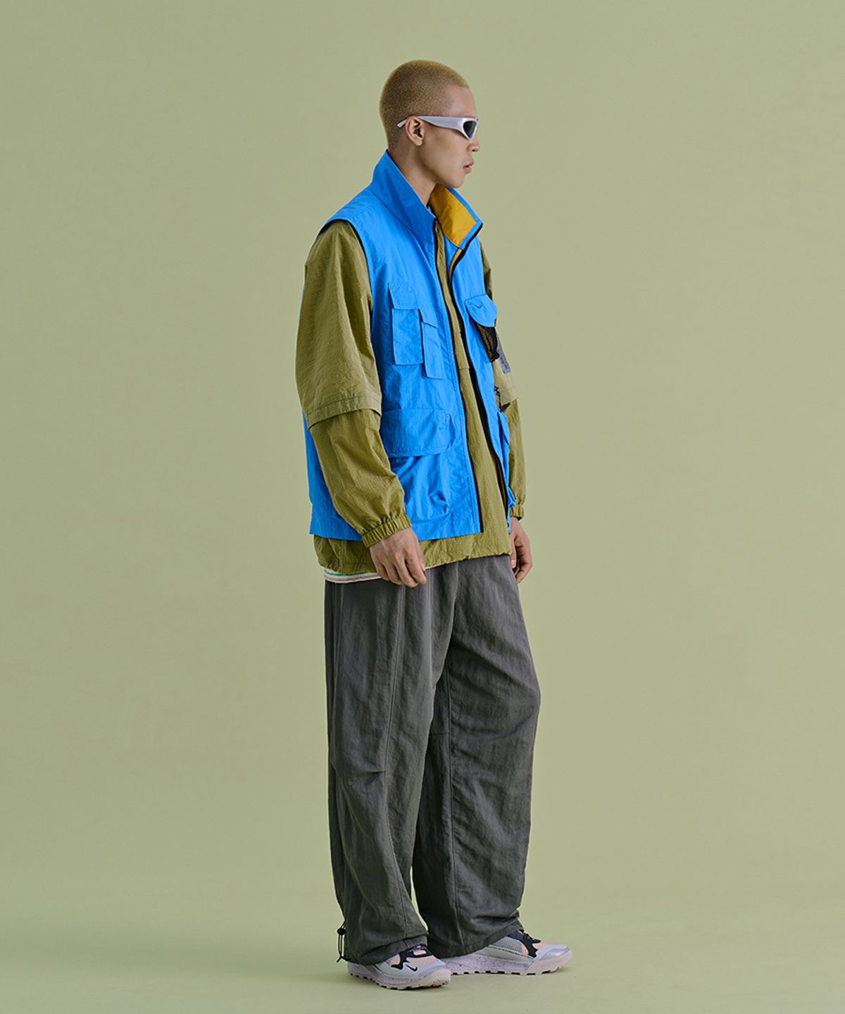 논타입(NONTYPE) FISHING MESH VEST (BLUE)