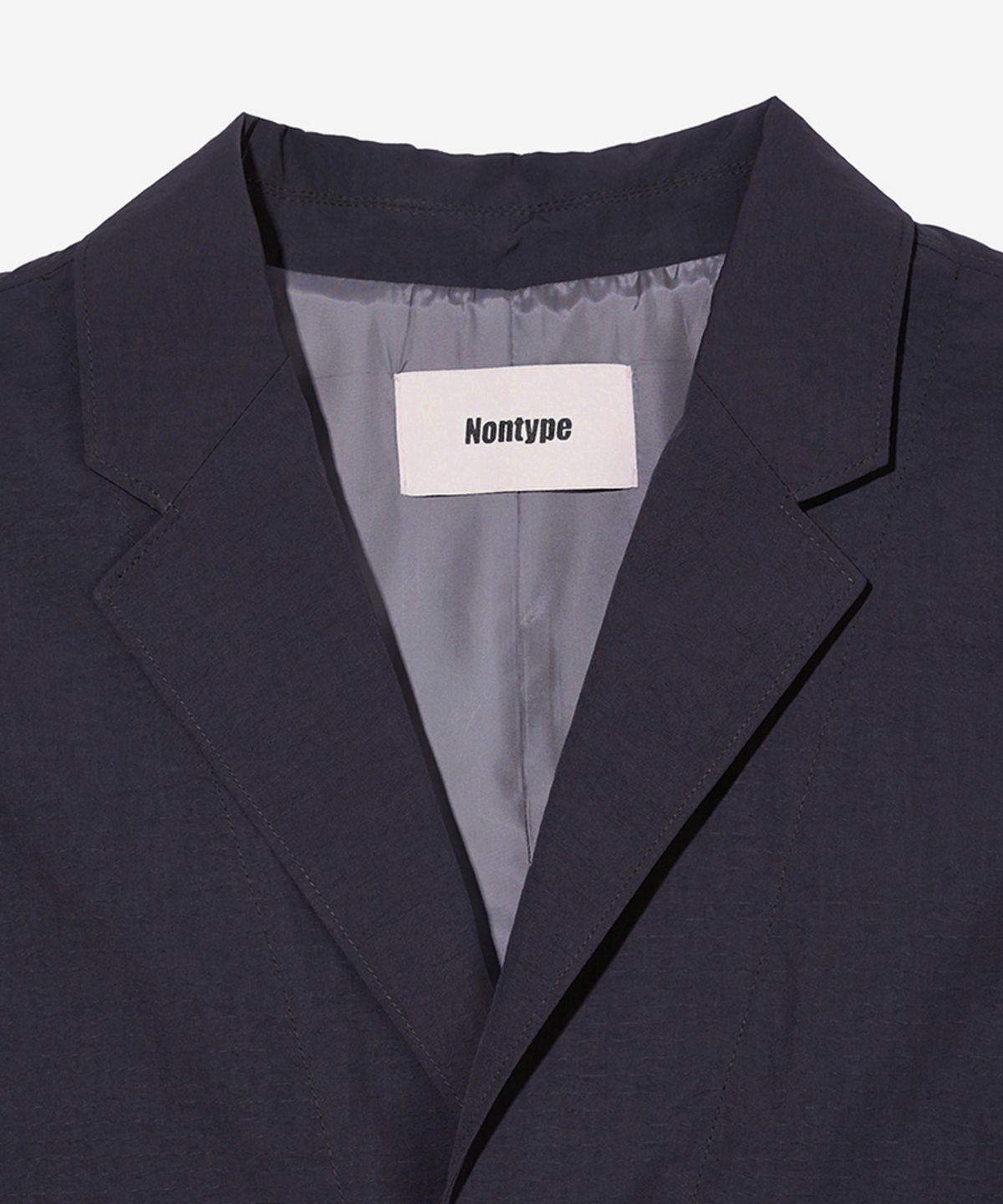 논타입(NONTYPE) PLACKET LAYERED COMFY JACKET (BLACK)