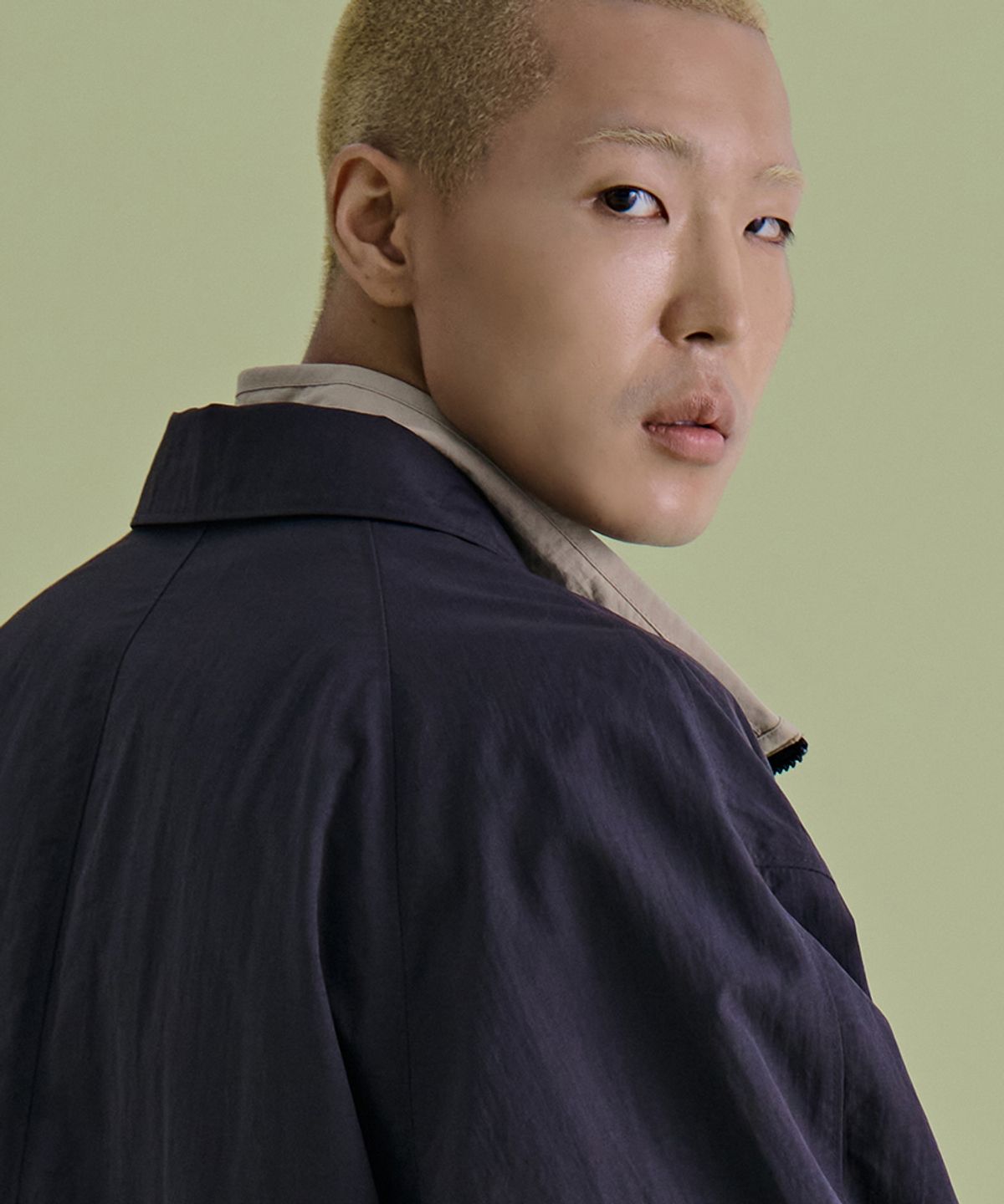 논타입(NONTYPE) PLACKET LAYERED COMFY JACKET (BLACK)