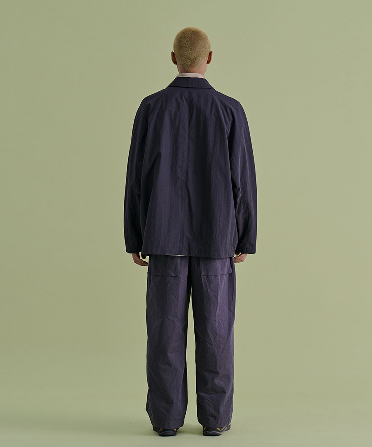 논타입(NONTYPE) PLACKET LAYERED COMFY JACKET (BLACK)