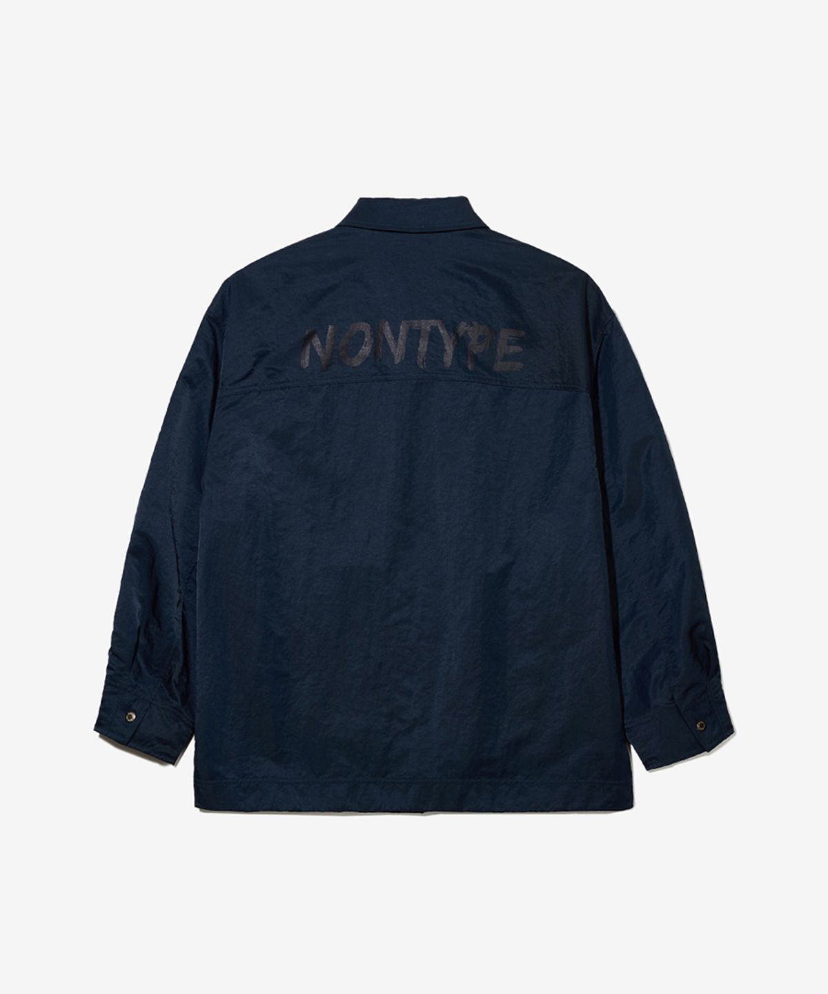 논타입(NONTYPE) NYLON TRUCKER JACKET (NAVY)