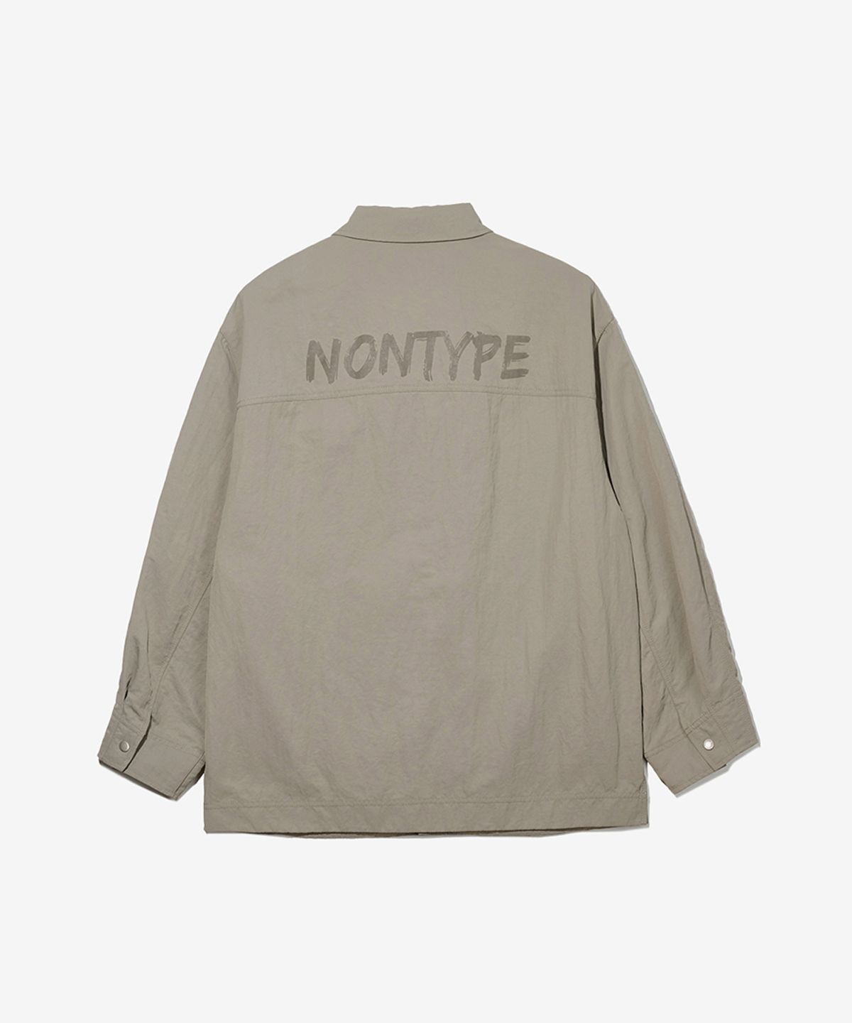 논타입(NONTYPE) NYLON TRUCKER JACKET (BEIGE)