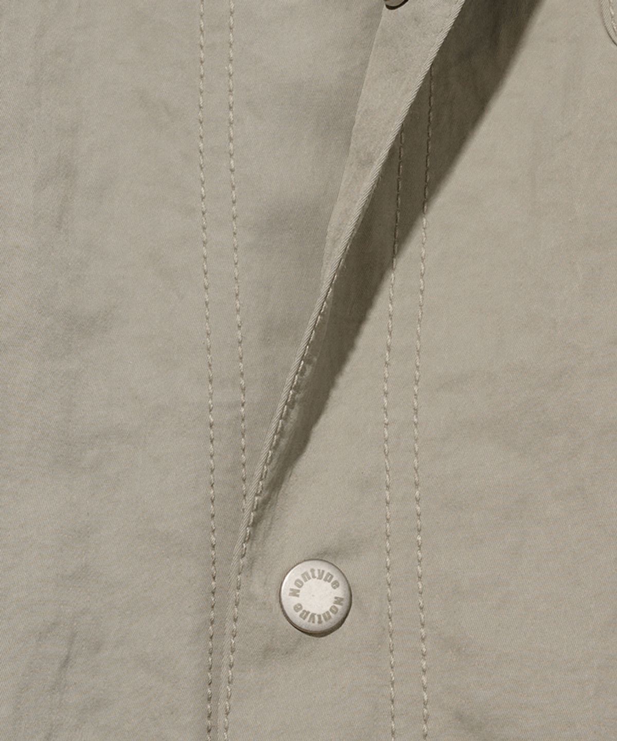 논타입(NONTYPE) NYLON TRUCKER JACKET (BEIGE)