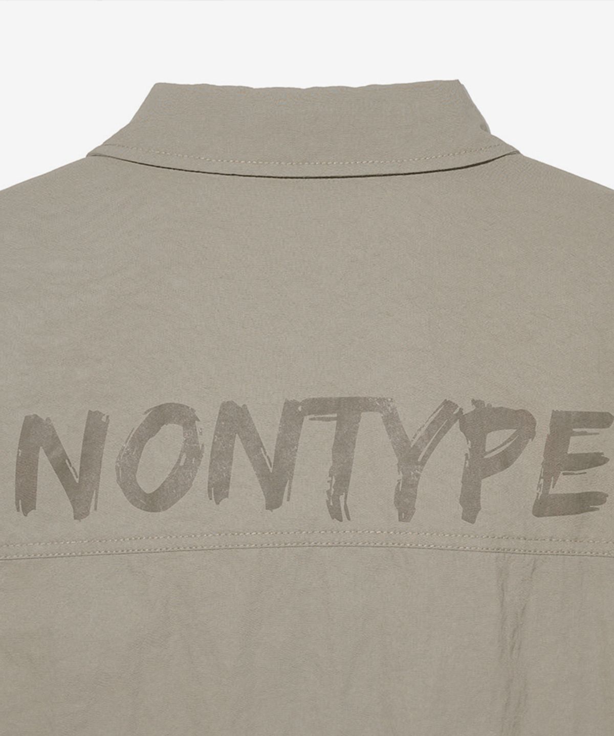 논타입(NONTYPE) NYLON TRUCKER JACKET (BEIGE)