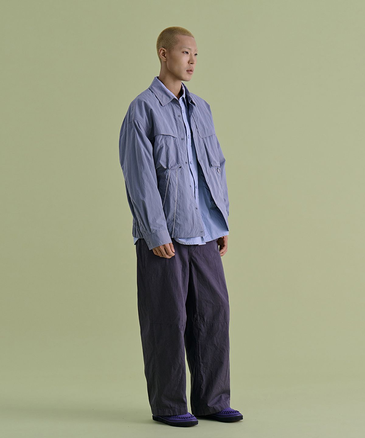 논타입(NONTYPE) PIPING PLACKET JUMPER (VIOLET)
