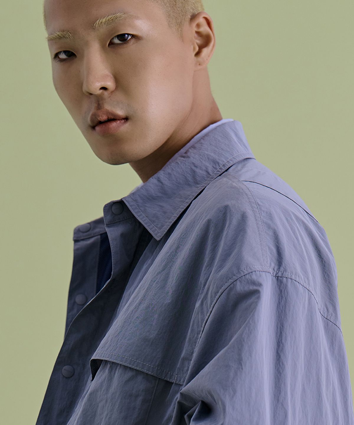 논타입(NONTYPE) PIPING PLACKET JUMPER (VIOLET)