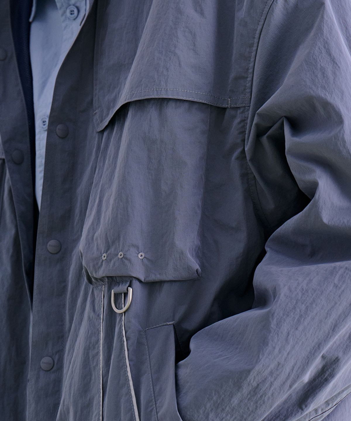 논타입(NONTYPE) PIPING PLACKET JUMPER (VIOLET)