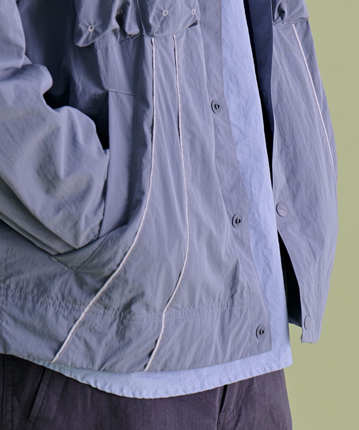 논타입(NONTYPE) PIPING PLACKET JUMPER (VIOLET)