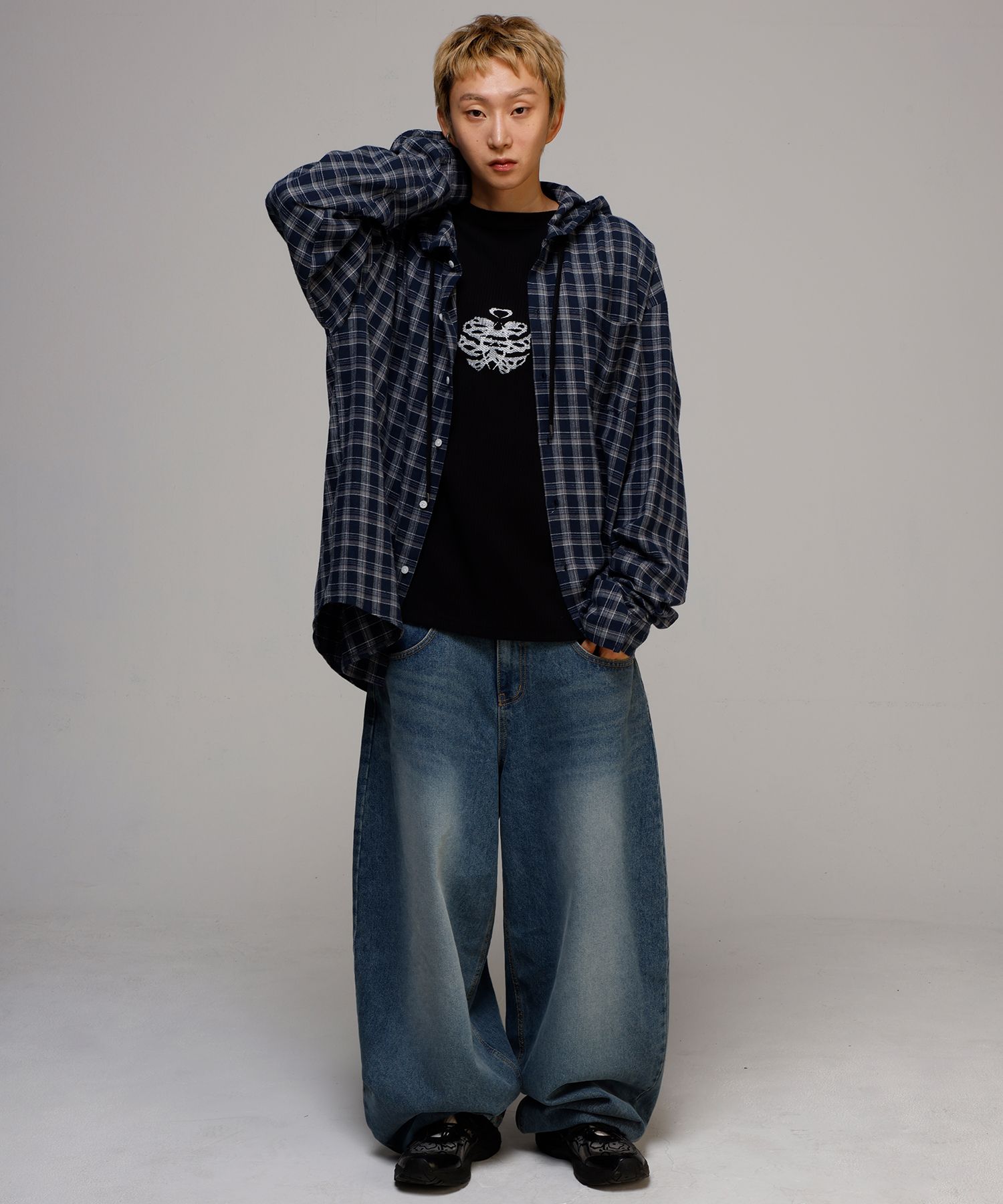 MUSINSA | SCALLYWAG Swing Balloon Fit Denim [Indigo]