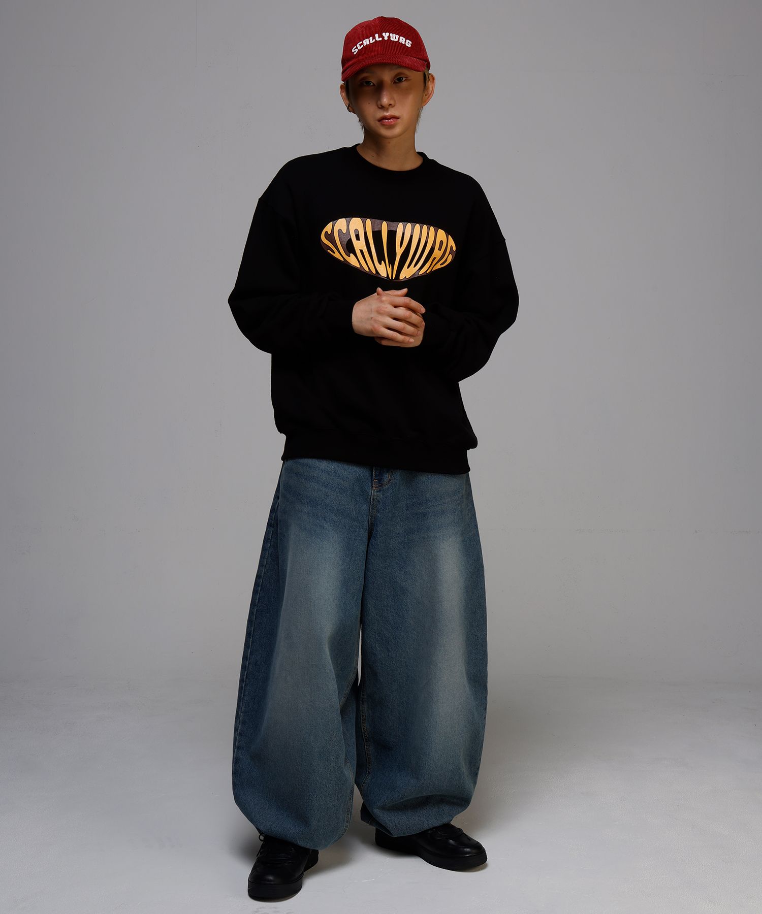 MUSINSA | SCALLYWAG Swing Balloon Fit Denim [Indigo]