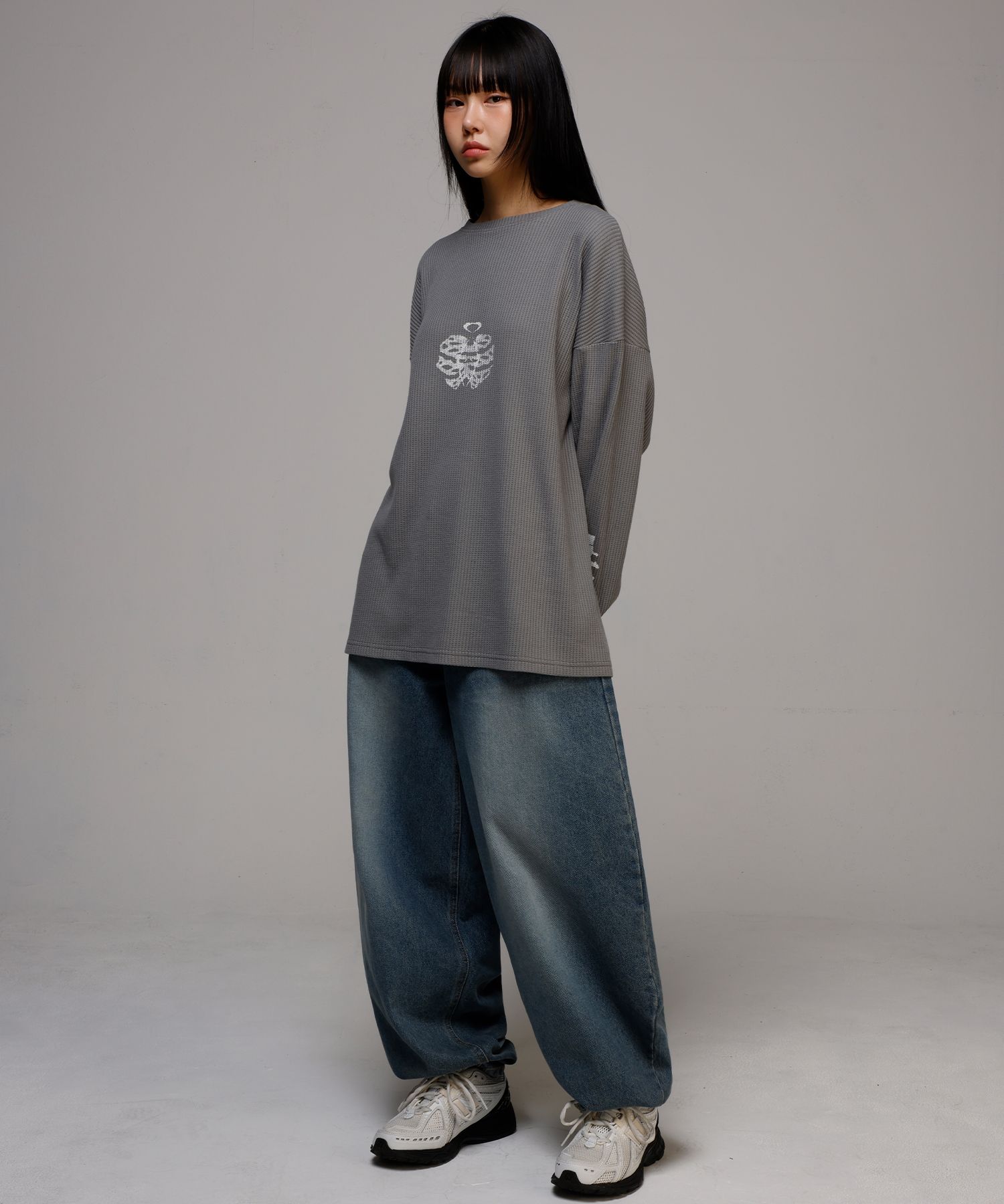 SCALLYWAG/SWING BALLOON FIT DENIM/ユニセックス/ワイドパンツ MUSINSA | SCALLYWAG Swing Balloon Fit Denim [Black]