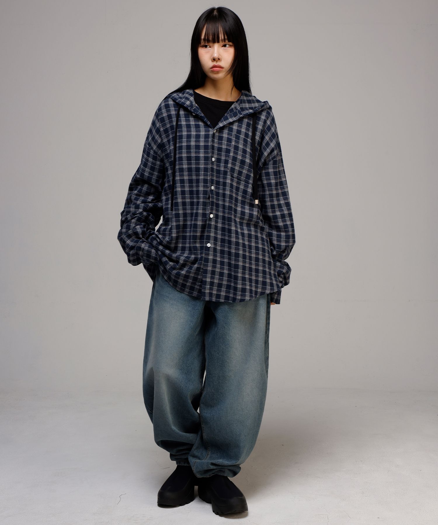 MUSINSA | SCALLYWAG Swing Balloon Fit Denim [Indigo]