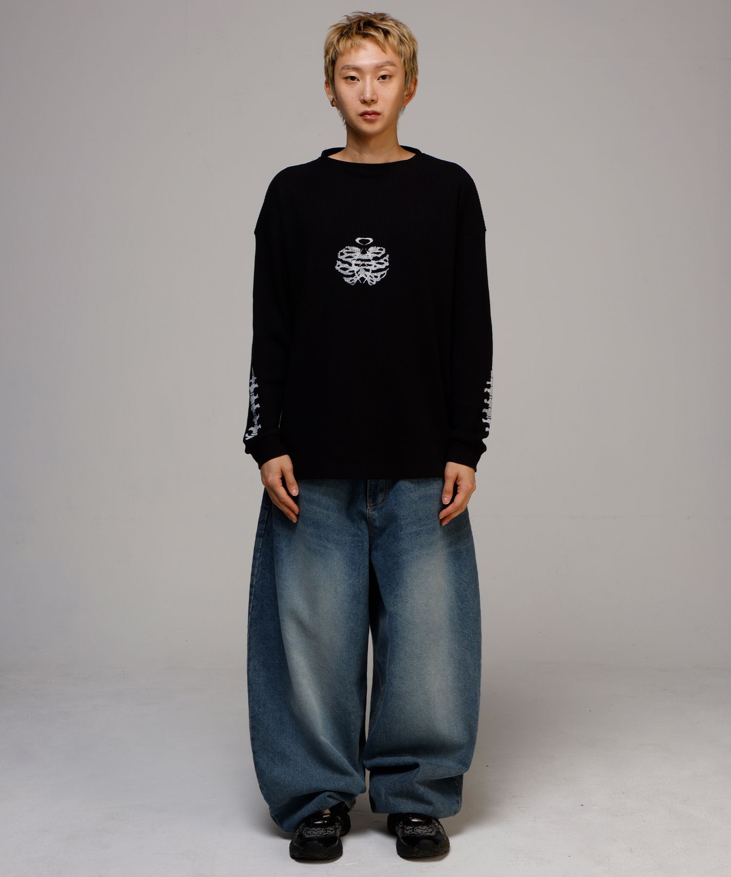 SCALLYWAG/SWING BALLOON FIT DENIM/ユニセックス/ワイドパンツ MUSINSA | SCALLYWAG Swing Balloon Fit Denim [Indigo]
