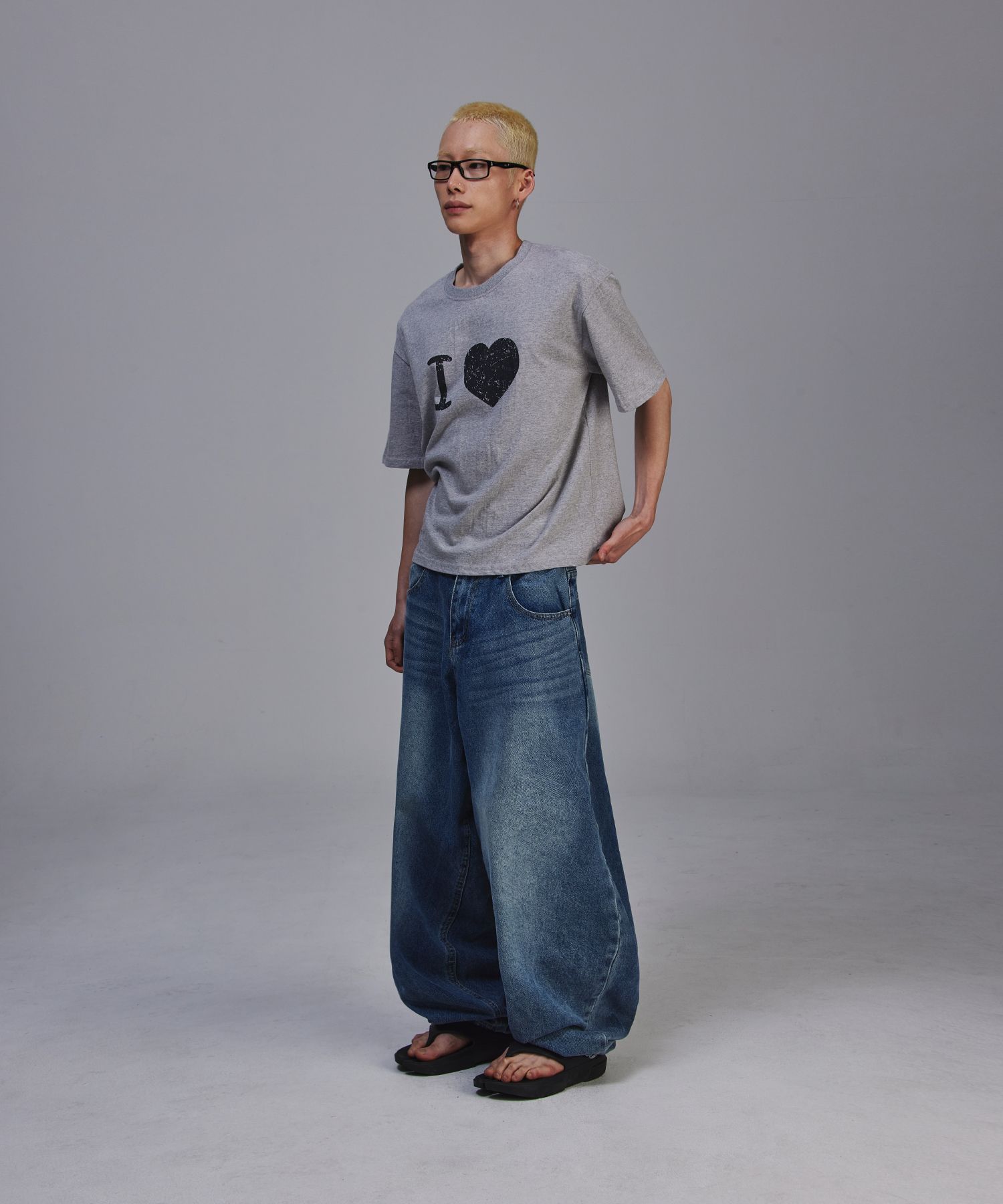 SCALLYWAG/SWING BALLOON FIT DENIM/ユニセックス/ワイドパンツ MUSINSA公式 | SCALLYWAG Swing Balloon Fit Denim [Indigo]