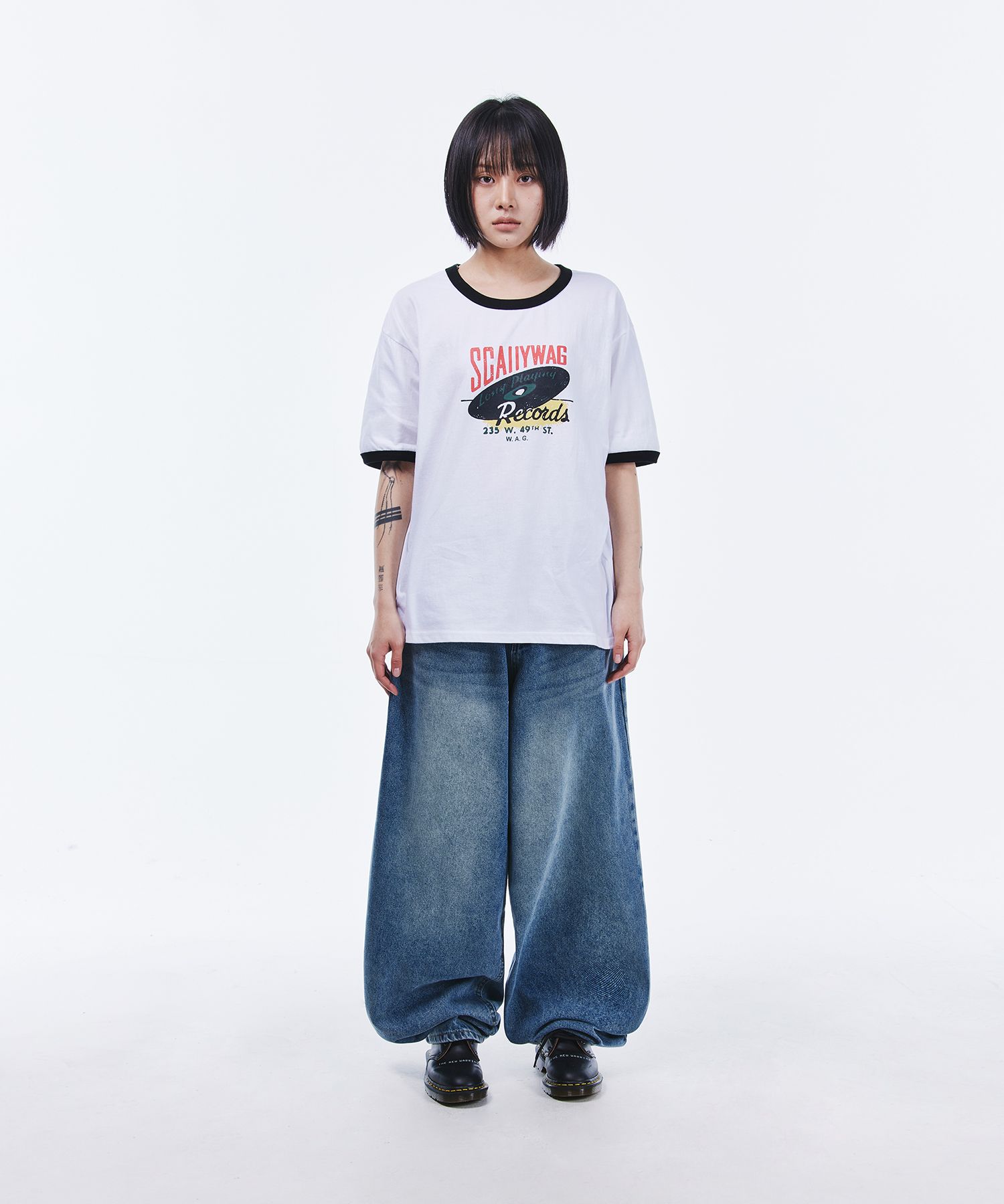 MUSINSA | SCALLYWAG Swing Balloon Fit Denim [Indigo]