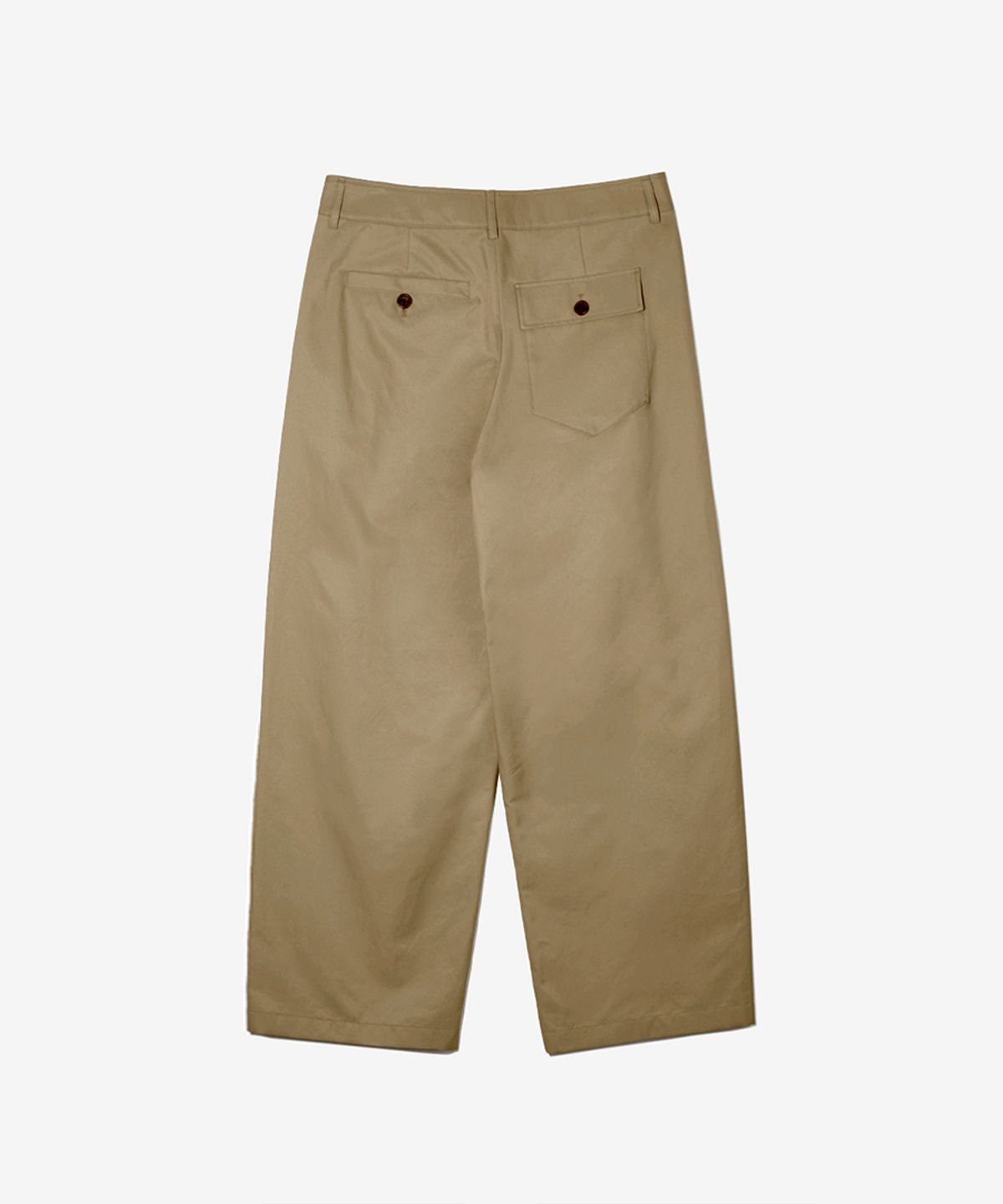 논타입(NONTYPE) ONE TUCK WIDE PANTS (BEIGE)