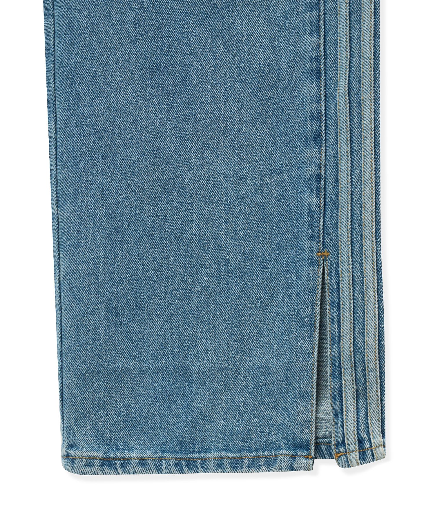 MUSINSA公式 | MIDNIGHT MOVE 3 line denim pants [blue]