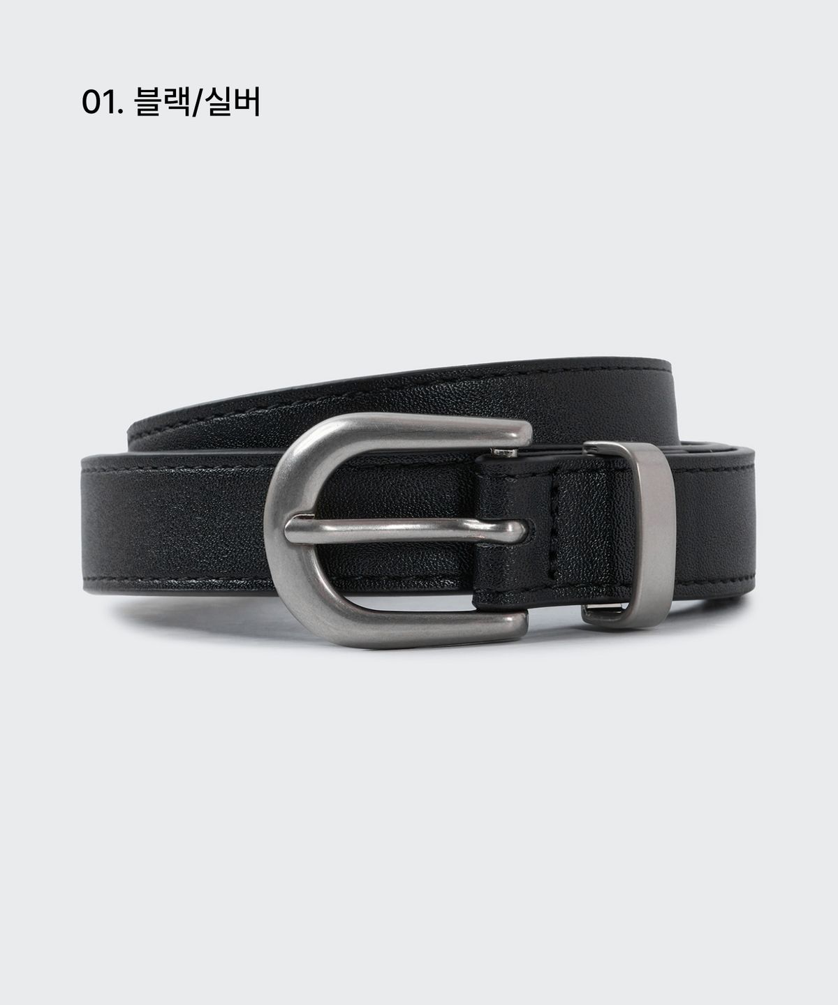 무신사 스탠다드 우먼(MUSINSA STANDARD WOMAN) 우먼즈 신세틱 레더 세미 웨스턴 슬림 벨트_20mm