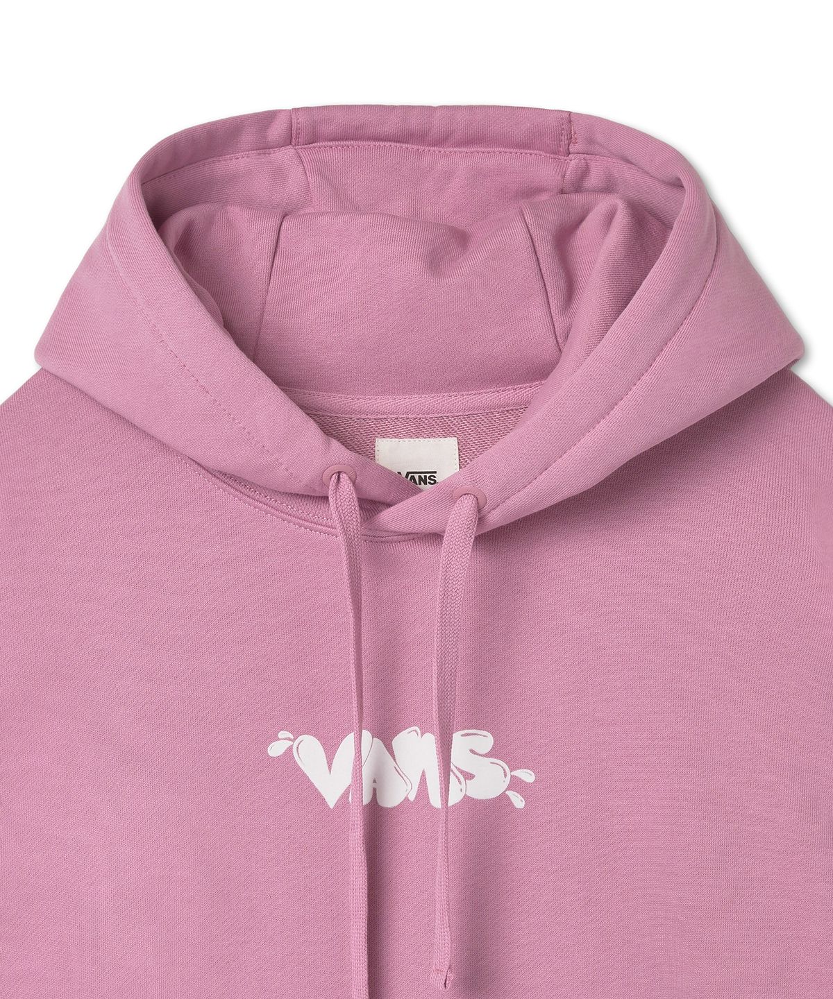 반스(VANS) 로고 크롭 후드 티셔츠 - 폭스글로브 / VN000J28C3S1