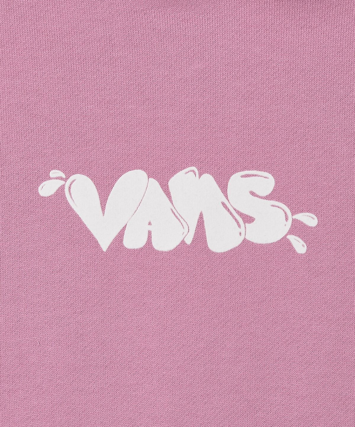 반스(VANS) 로고 크롭 후드 티셔츠 - 폭스글로브 / VN000J28C3S1