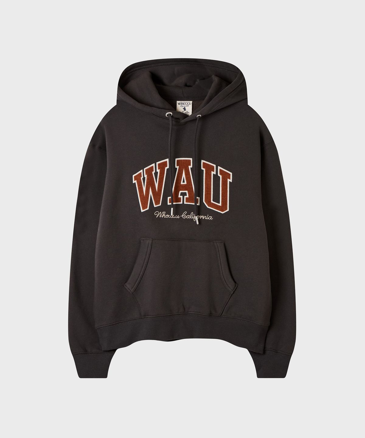 후아유(WHO.A.U) Corduroy Big Patch Hoodie(Brushed) / WHMHG4T11U