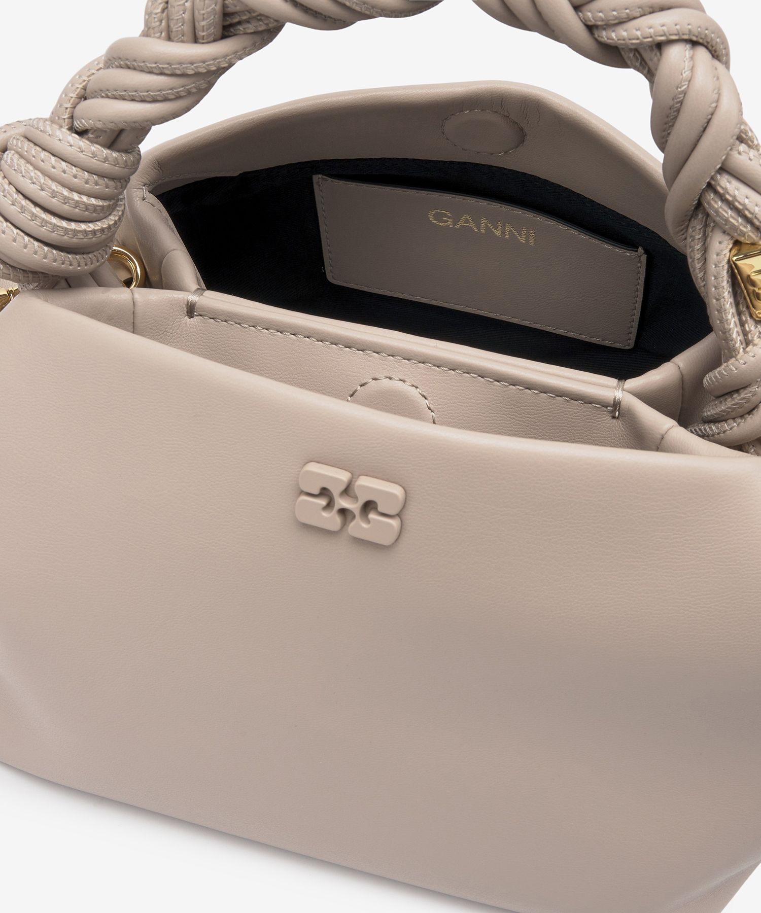 MUSINSA | GANNI Small Gani Bou Crossbody Bag - Oyster Grey