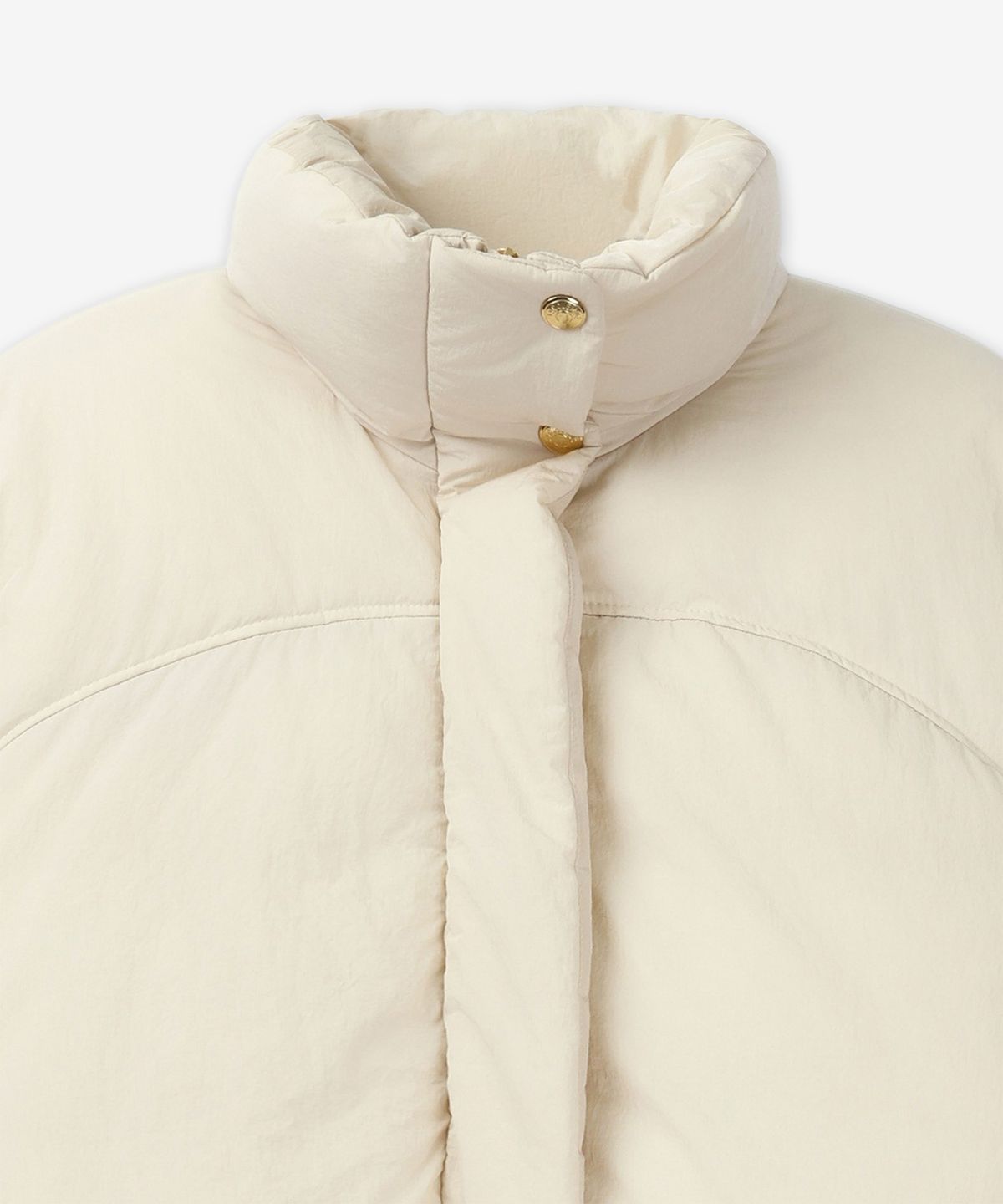 자크뮈스(JACQUEMUS) 라 두두느 카라코 크롭 패딩 - 화이트 / 241CO0491320110