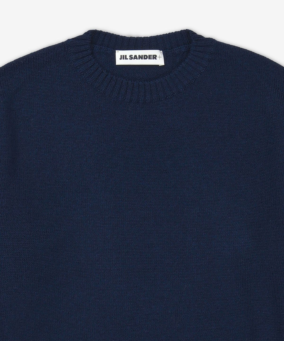 질 샌더(JIL SANDER) 크루넥 크롭 니트 - 미드나잇 / J40GP0045J14524402