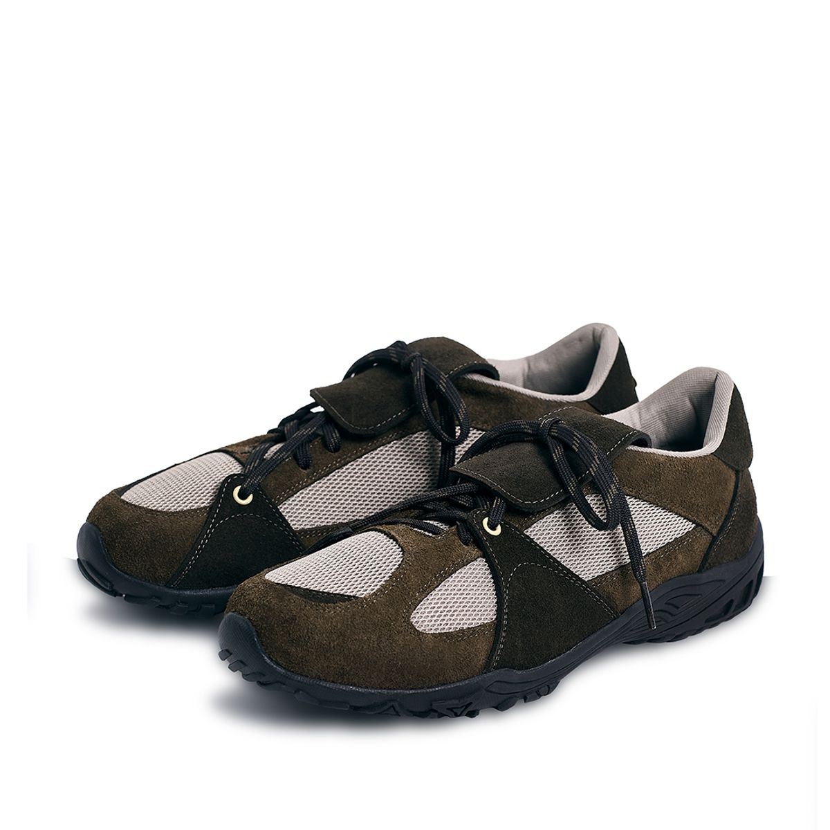 네거티브쓰리(NEGATIVETHREE) Asymmetry Sneakers_Khaki Brown