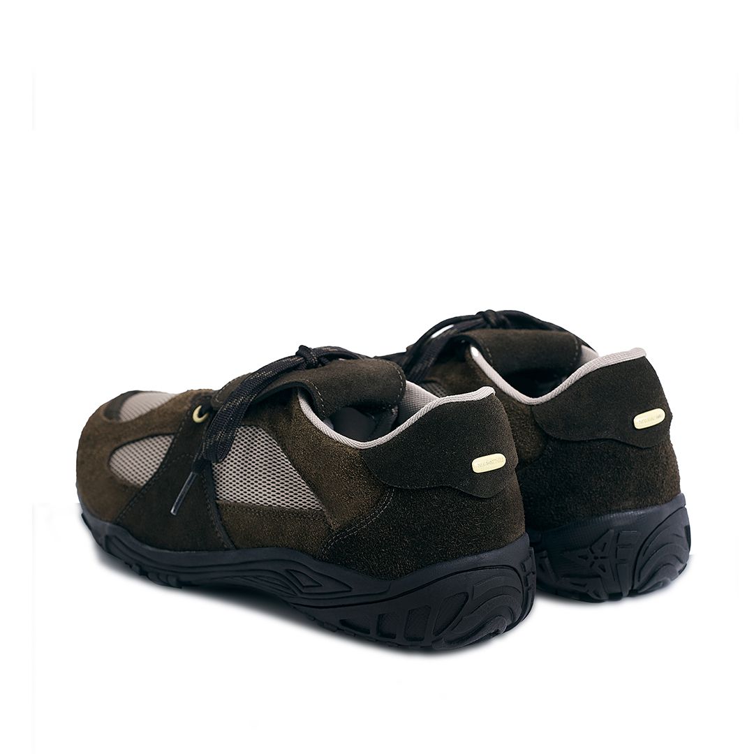 スニーカー NEGATIVETHREE Asymmetry Sneakers_Khaki Brown MUSINSA | NEGATIVE THREE Asymmetry Sneakers_Khaki Brown