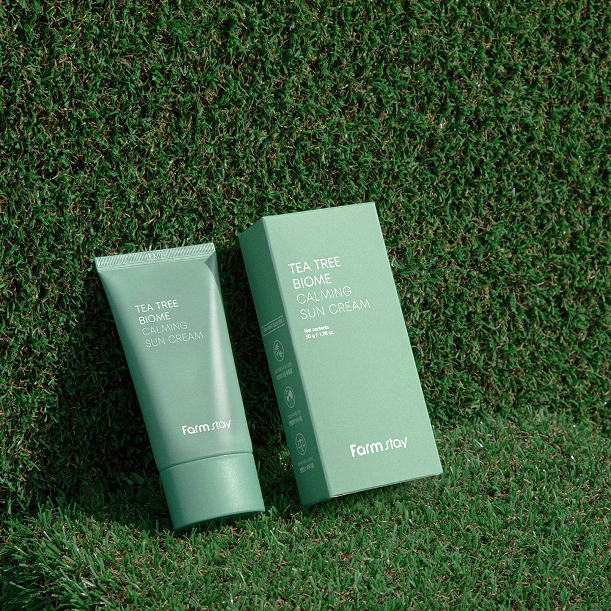 팜스테이(FARMSTAY) [SET] 티트리 바이옴 카밍 선크림 50g x 2개 (+트래블키트 4종)