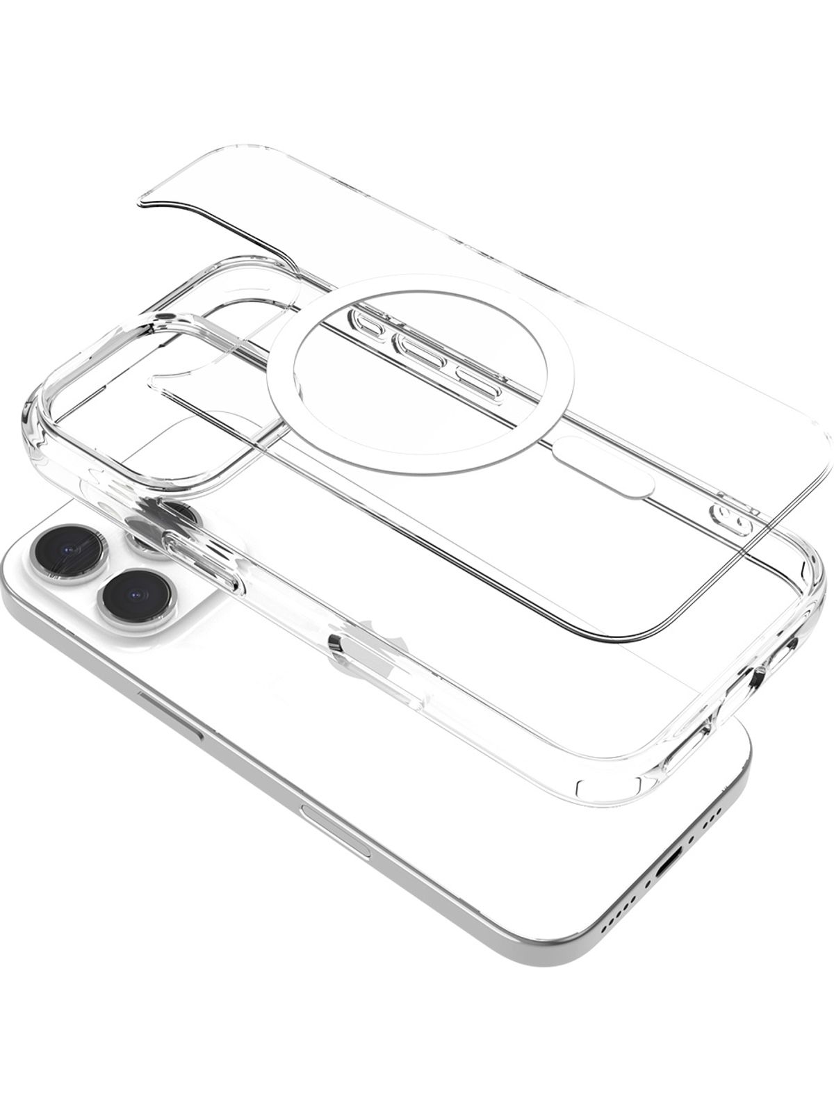 디자인스킨(DESIGNSKIN) 아이폰16/프로/플러스 프로맥스 맥세이프 범퍼 케이스 - 피닉스 프로 올클리어
