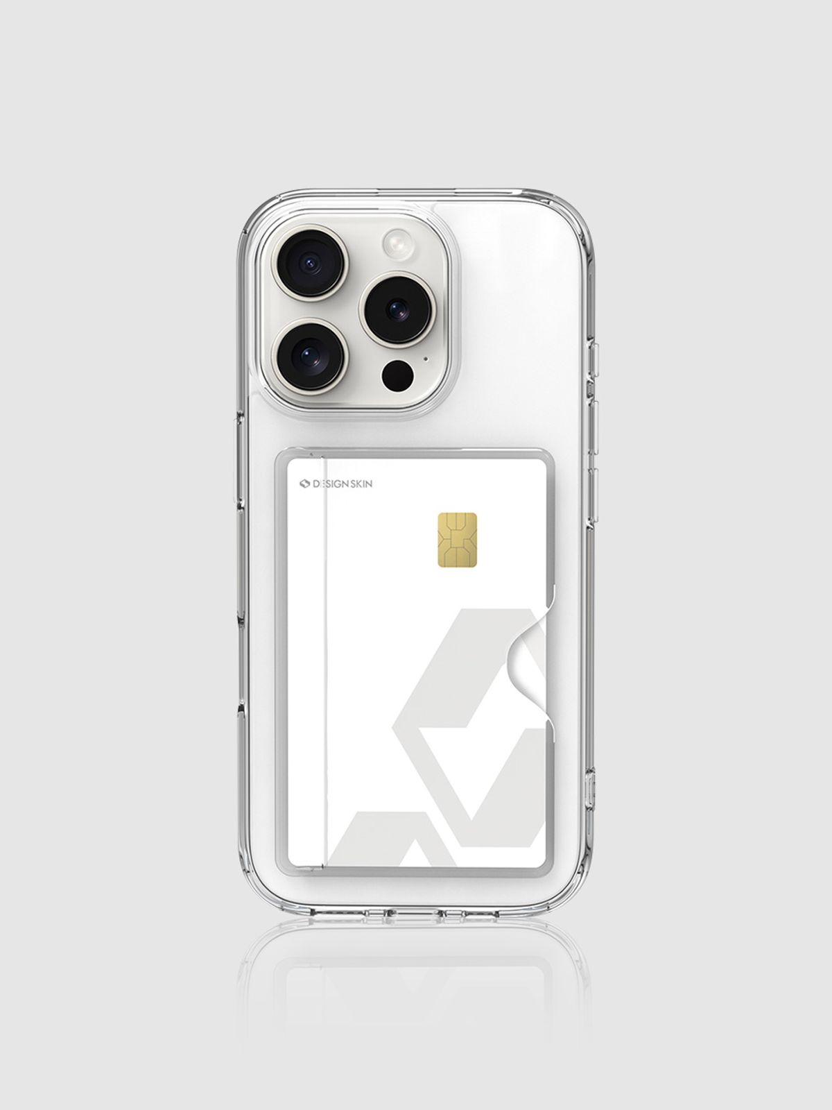 디자인스킨(DESIGNSKIN) 아이폰16 프로 플러스 프로맥스 피닉스 범퍼 카드슬롯 케이스 강화유리 렌즈 프로텍터 올인원보호세트