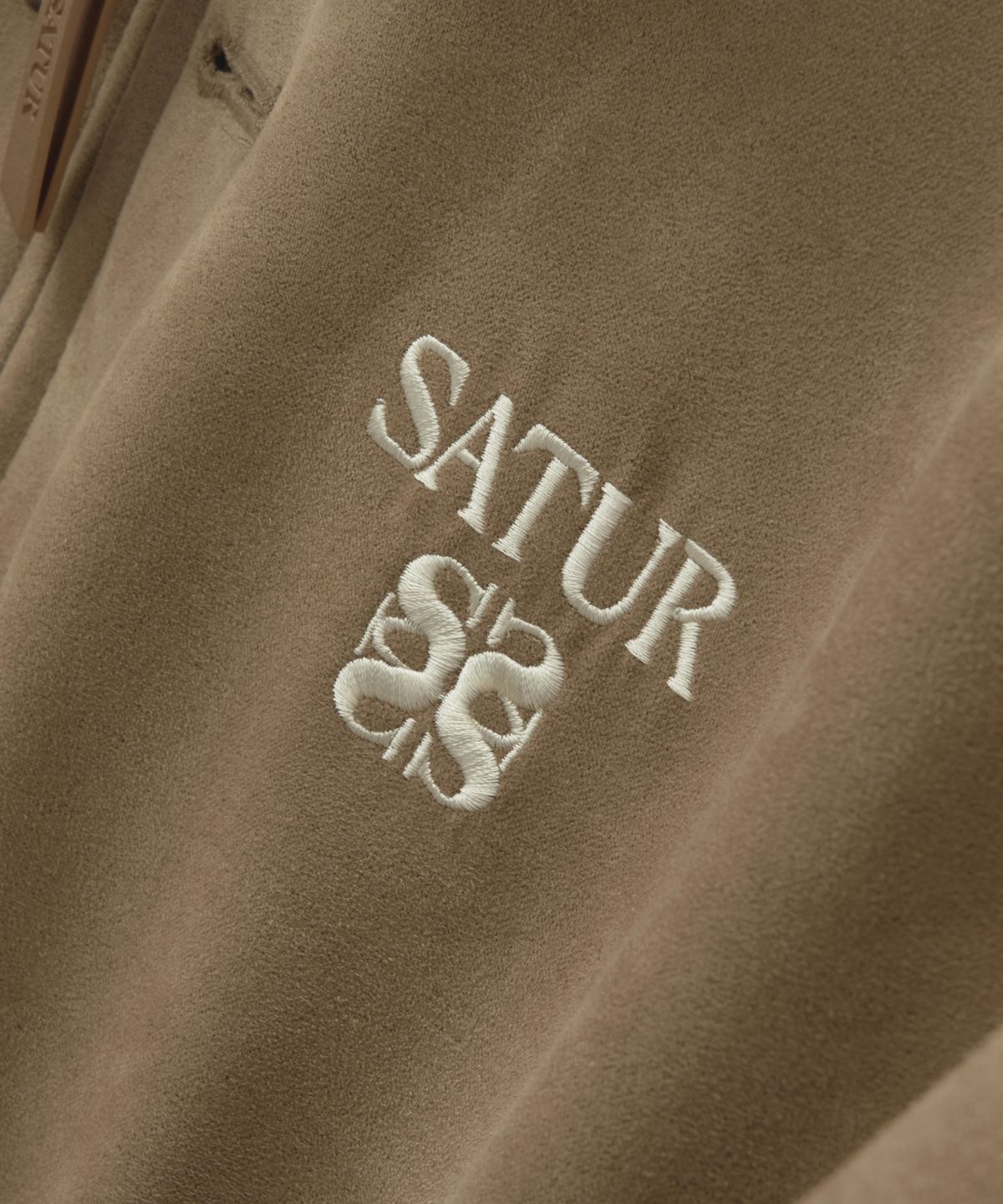 세터(SATUR) (W) 테오 폭스 스웨이드 숏 자켓 베이지