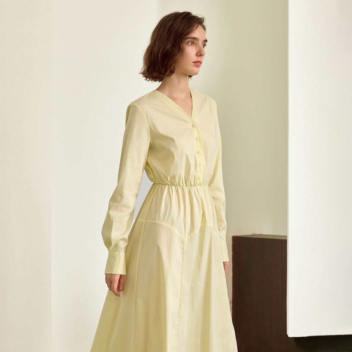 와이와이아이엠(YYIAM) YY_A-line gentle shirt dress