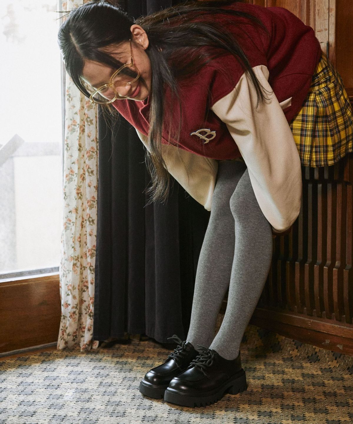 스퍼(SPUR) Lace-Up 더비 플랫폼 로퍼 5.5cm -UA9010 (2color)