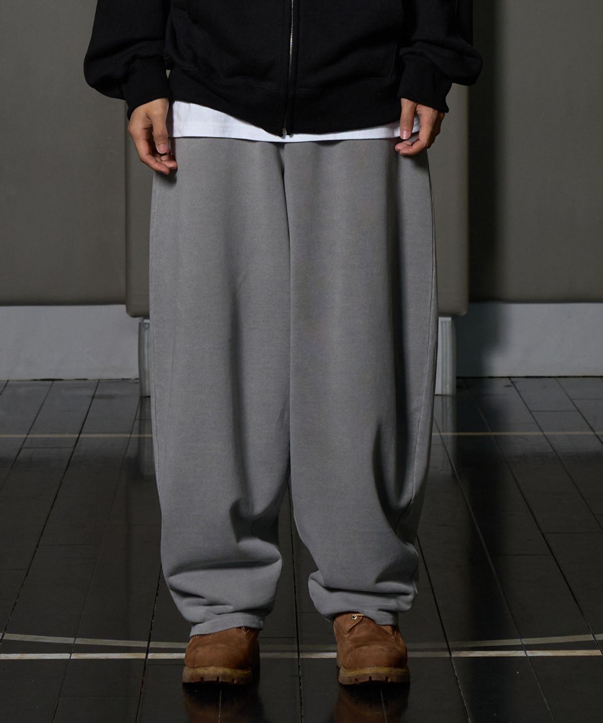 페이더먼트(FADERMENT) [M~XL] 피그먼트 벌룬 와이드 팬츠