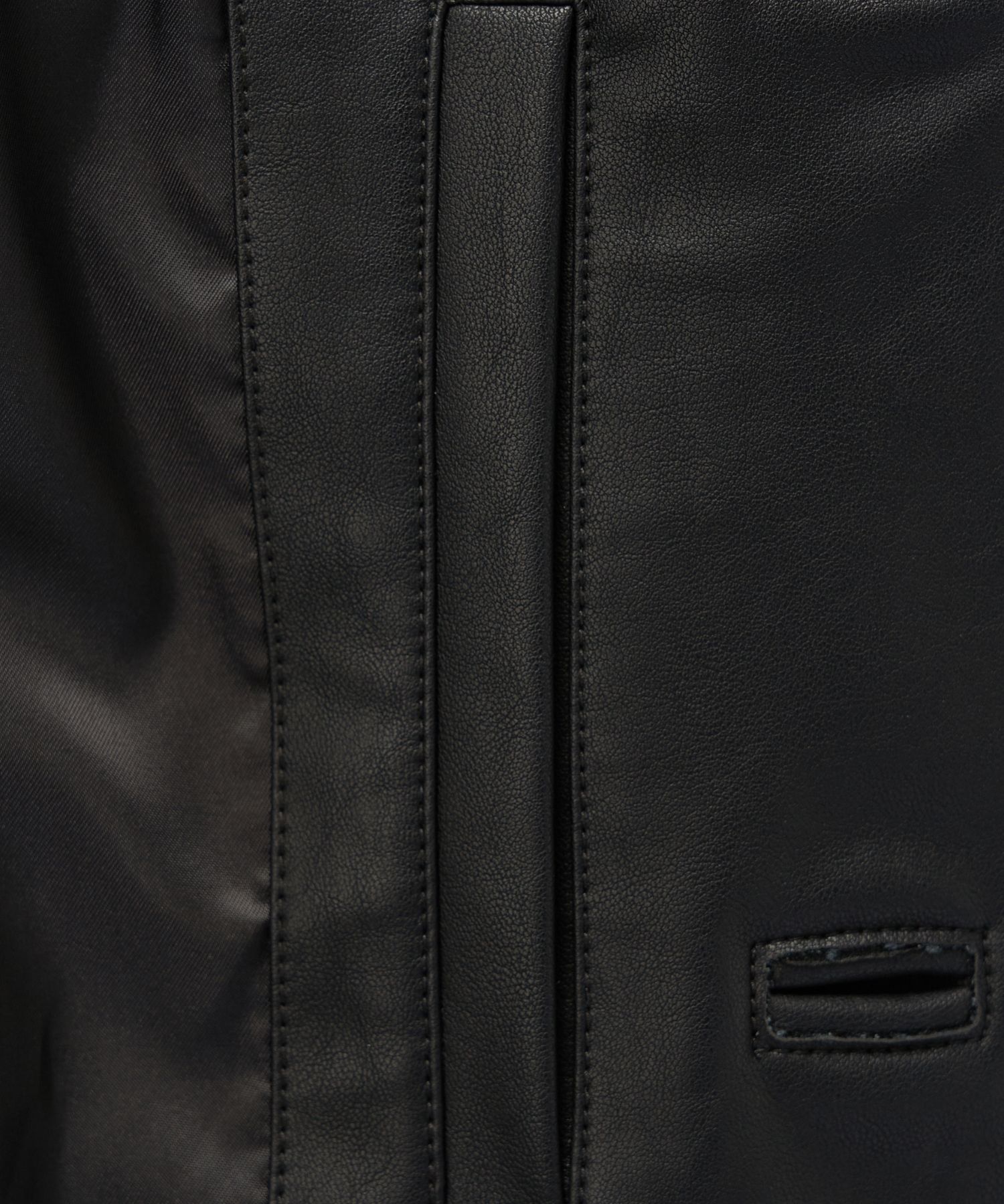 MUSINSA | SATUR Loose fit open collar jacket black