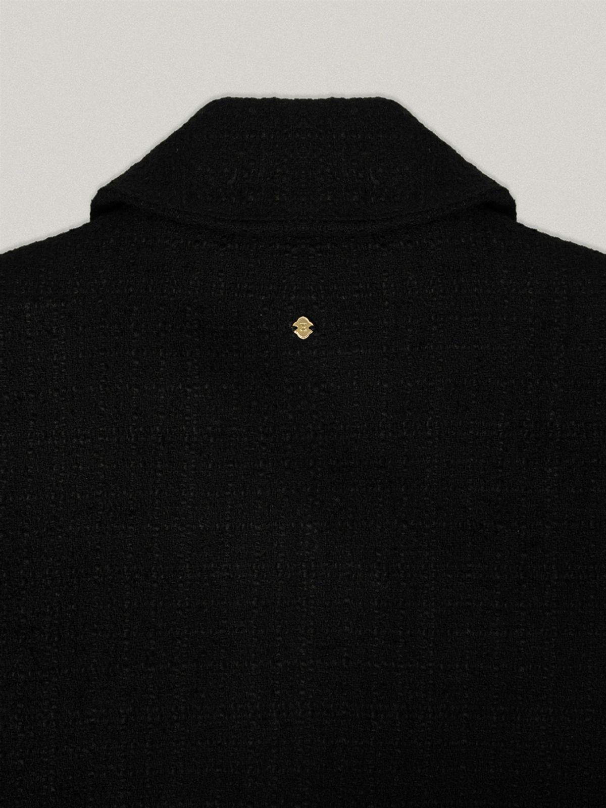 폴뉴아(FOLNUA) FUZZY DETACHABLE TWEED JACKET (BLACK)